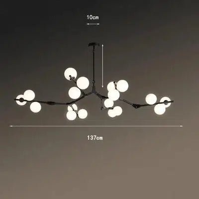 Freyza - Regent's Glow | Elegant Modern Black And Gold Chandelier Light