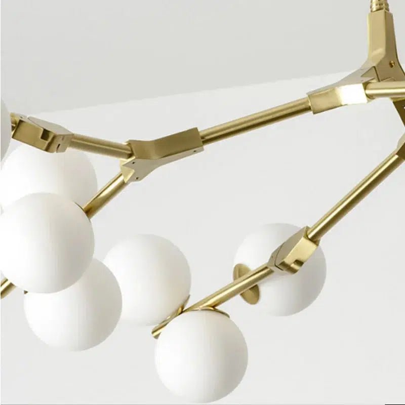 Freyza - Regent's Glow | Elegant Modern Black And Gold Chandelier Light