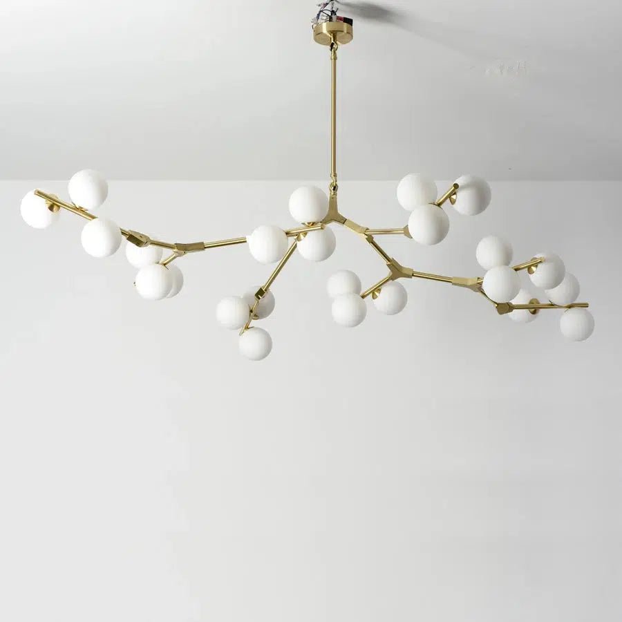 Freyza - Regent's Glow | Elegant Modern Black And Gold Chandelier Light