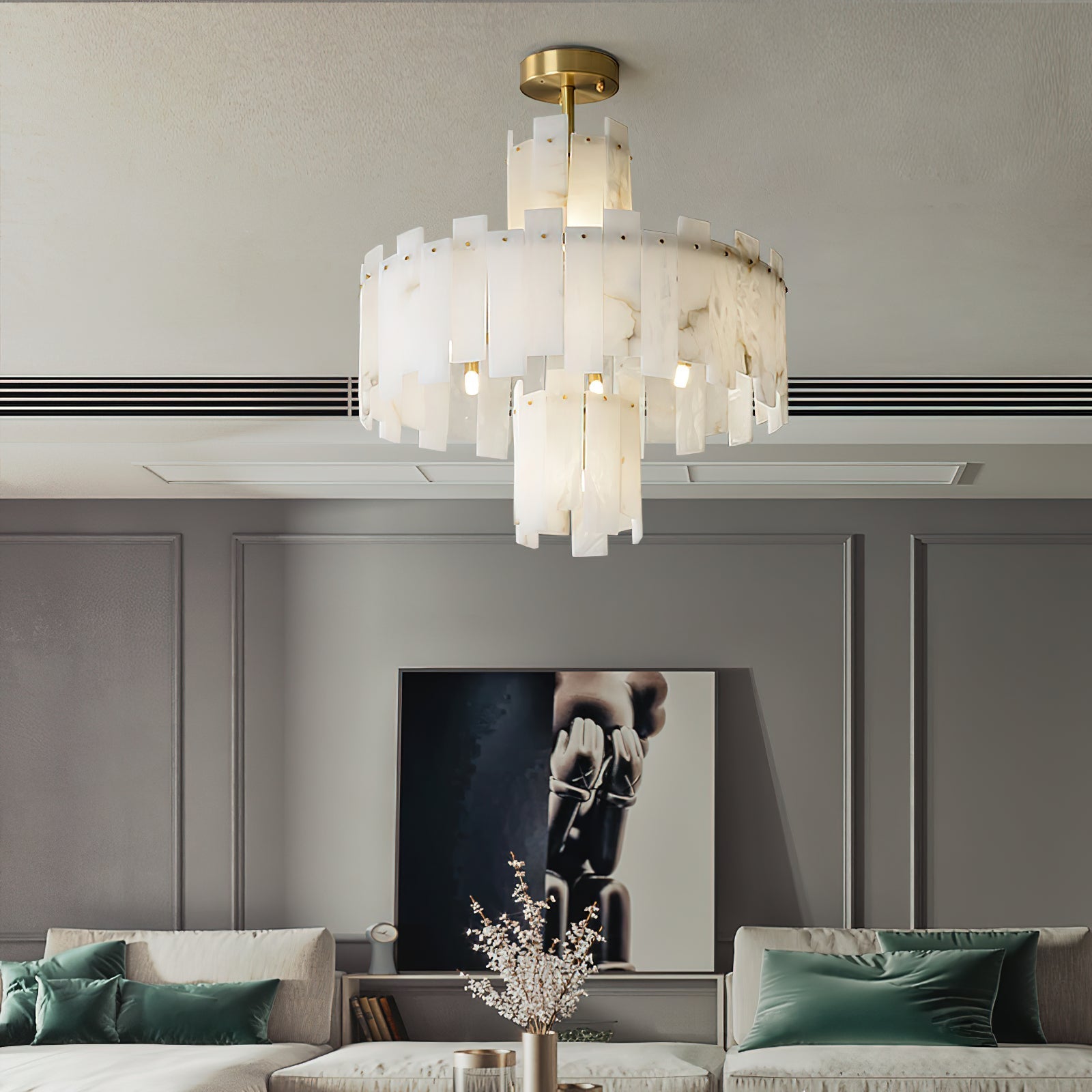 Freyza | Zosolia Luxus-Messing-Kronleuchter – Esszimmer Wohnzimmer