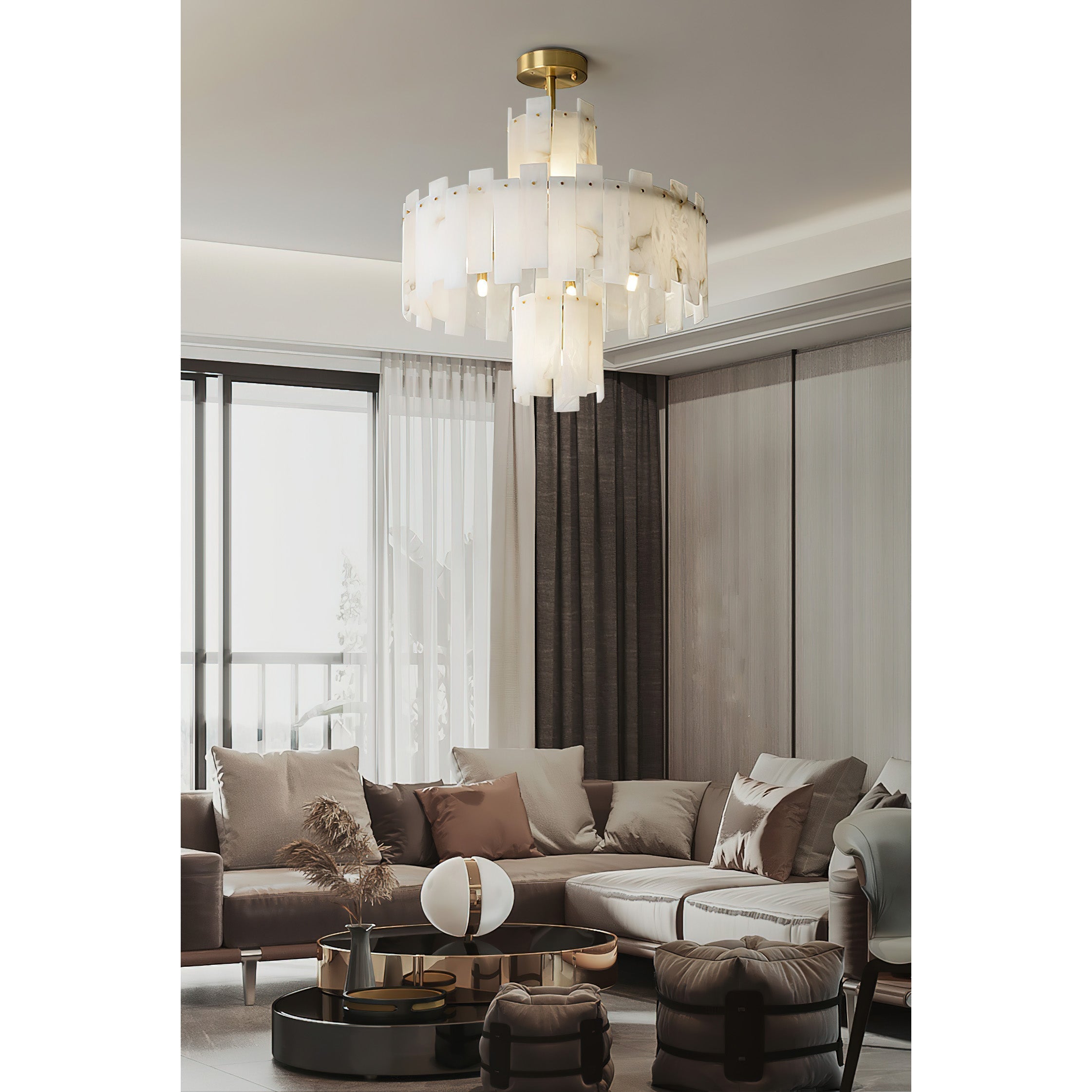 Freyza | Zosolia Luxus-Messing-Kronleuchter – Esszimmer Wohnzimmer