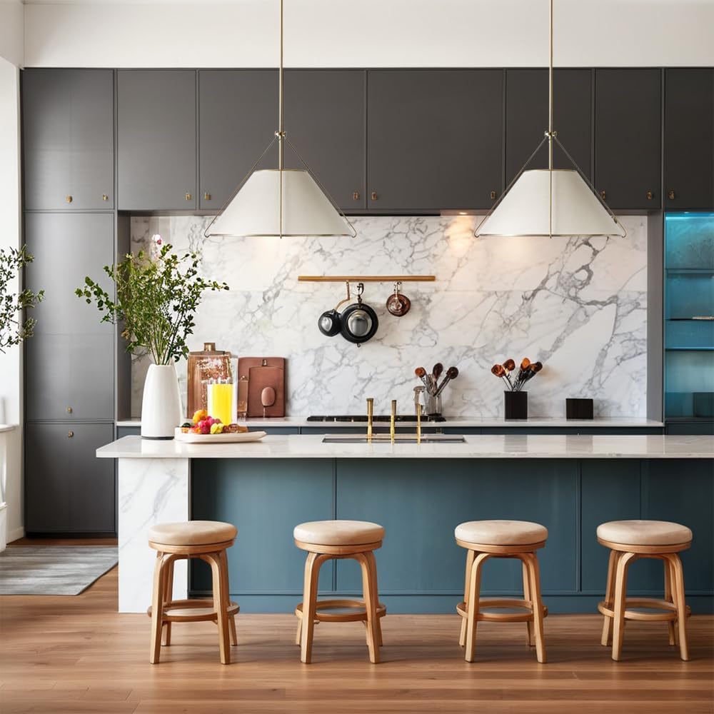 Freyza | Voloraris Vintage Industrial Fabric Pendant Light – Industrial Kitchen Dining Room