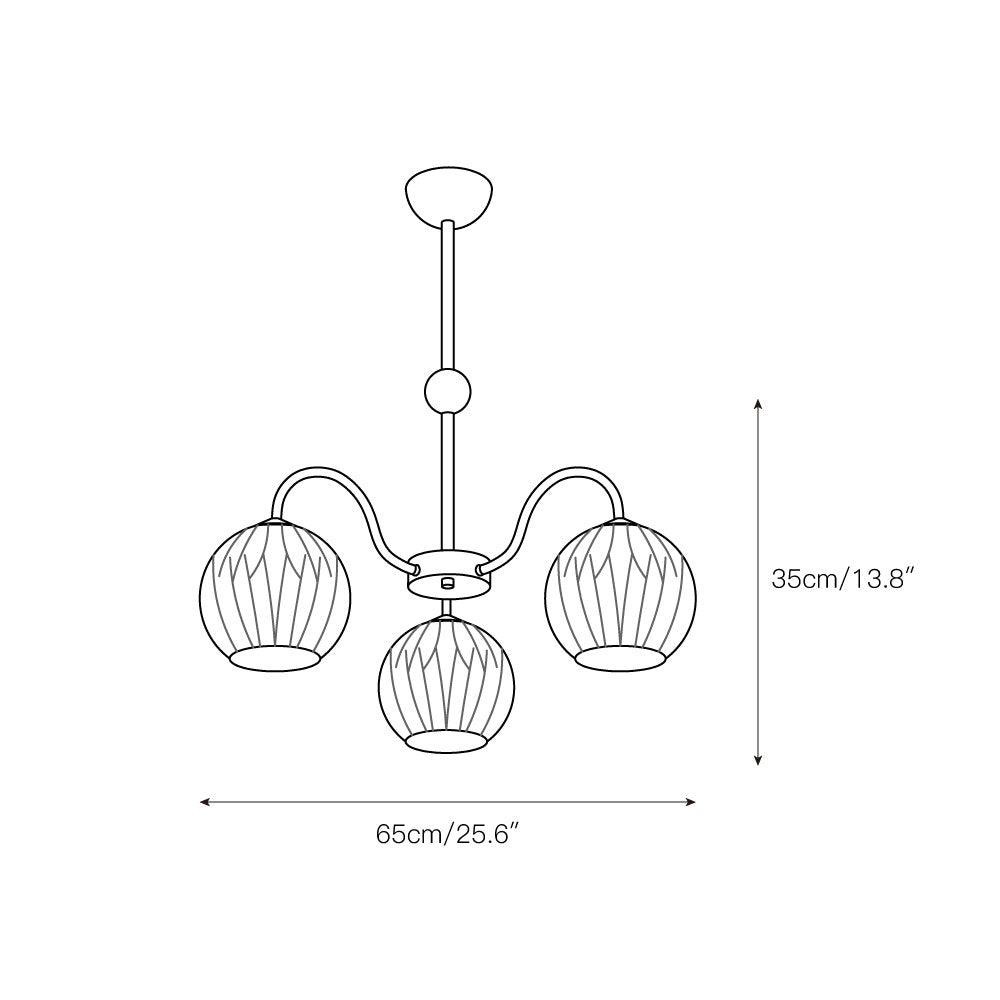 Freyza | Unoryra Glass Chandelier Glass Chandelier – Dining Room Living Room