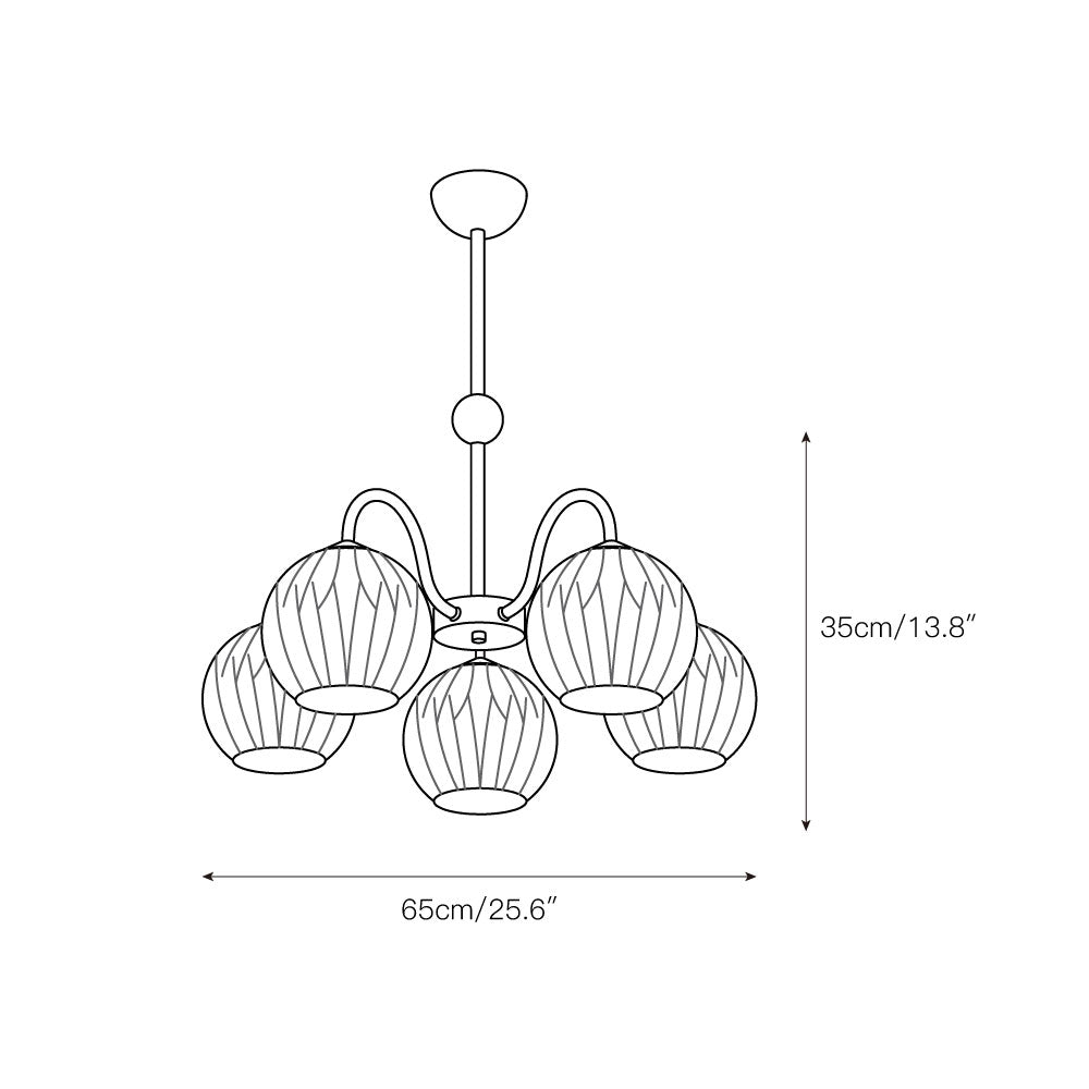 Freyza | Unoryra Glass Chandelier Glass Chandelier – Dining Room Living Room