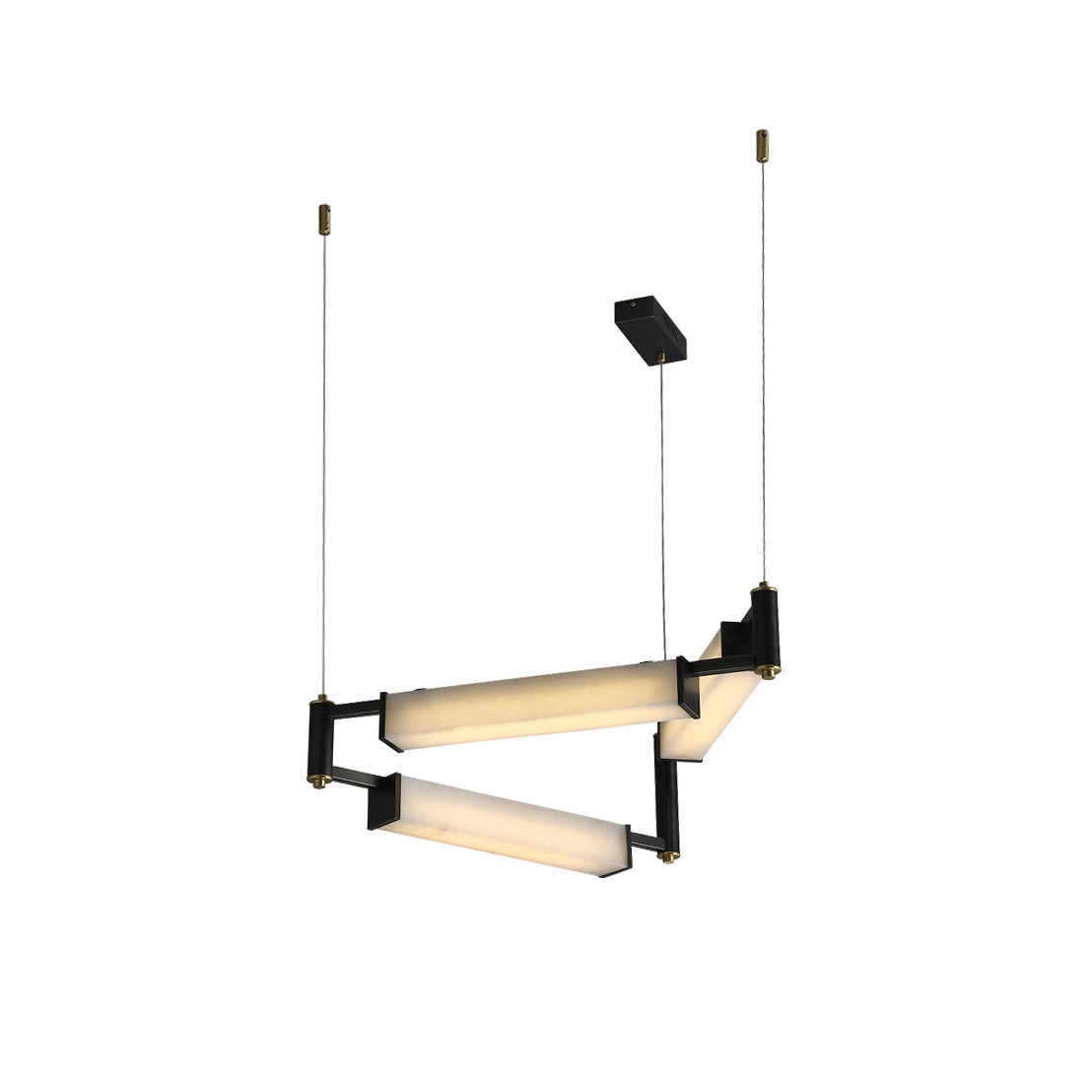 Freyza | Arsorara Brass Alabaster Brass Chandelier – Dining Room Living Room