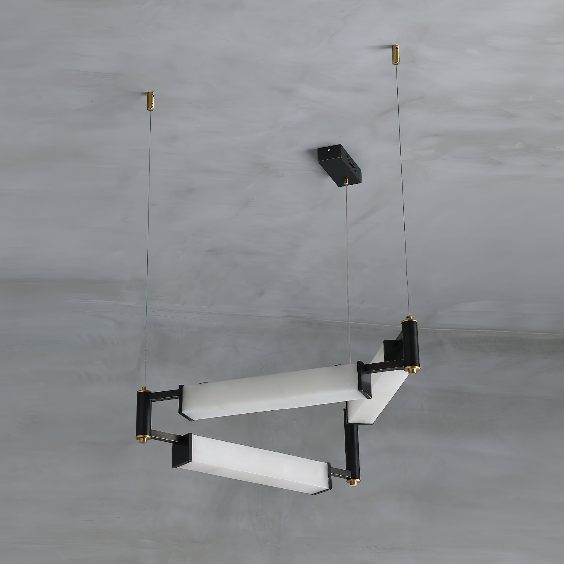 Freyza | Arsorara Brass Alabaster Brass Chandelier – Dining Room Living Room