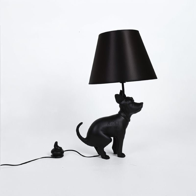 ResinPaw | Quirky Playful Dog Figure Table Lamp for Unique Bedroom Decor 3