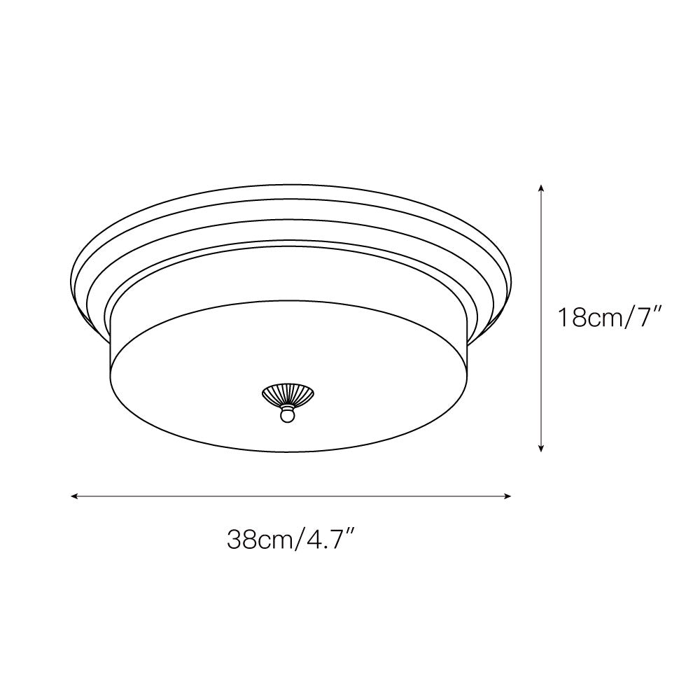Freyza | Ulcarir Retro Glass Glass Ceiling Light – Retro Bedroom Living Room