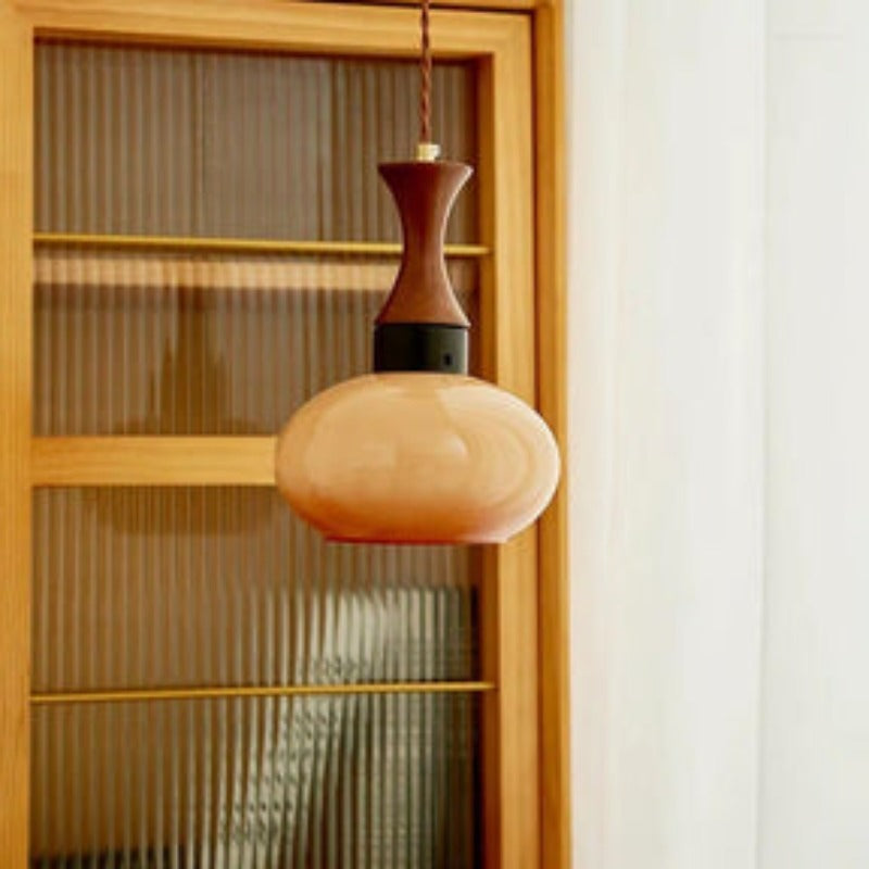 Freyza | Luminaire suspendu vintage Arisha en verre LED – Cuisine et salle à manger vintage