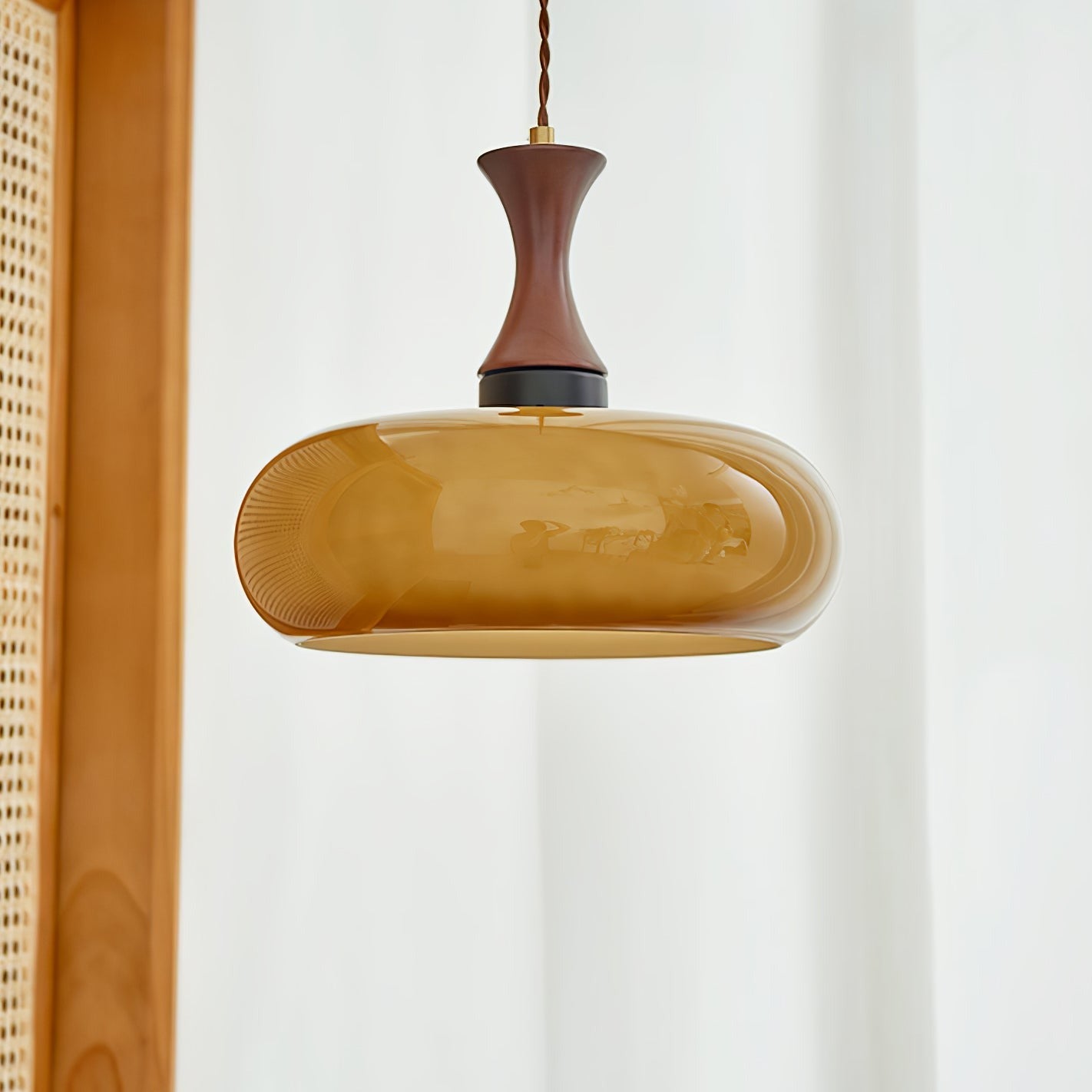 Freyza | Luminaire suspendu vintage Arisha en verre LED – Cuisine et salle à manger vintage