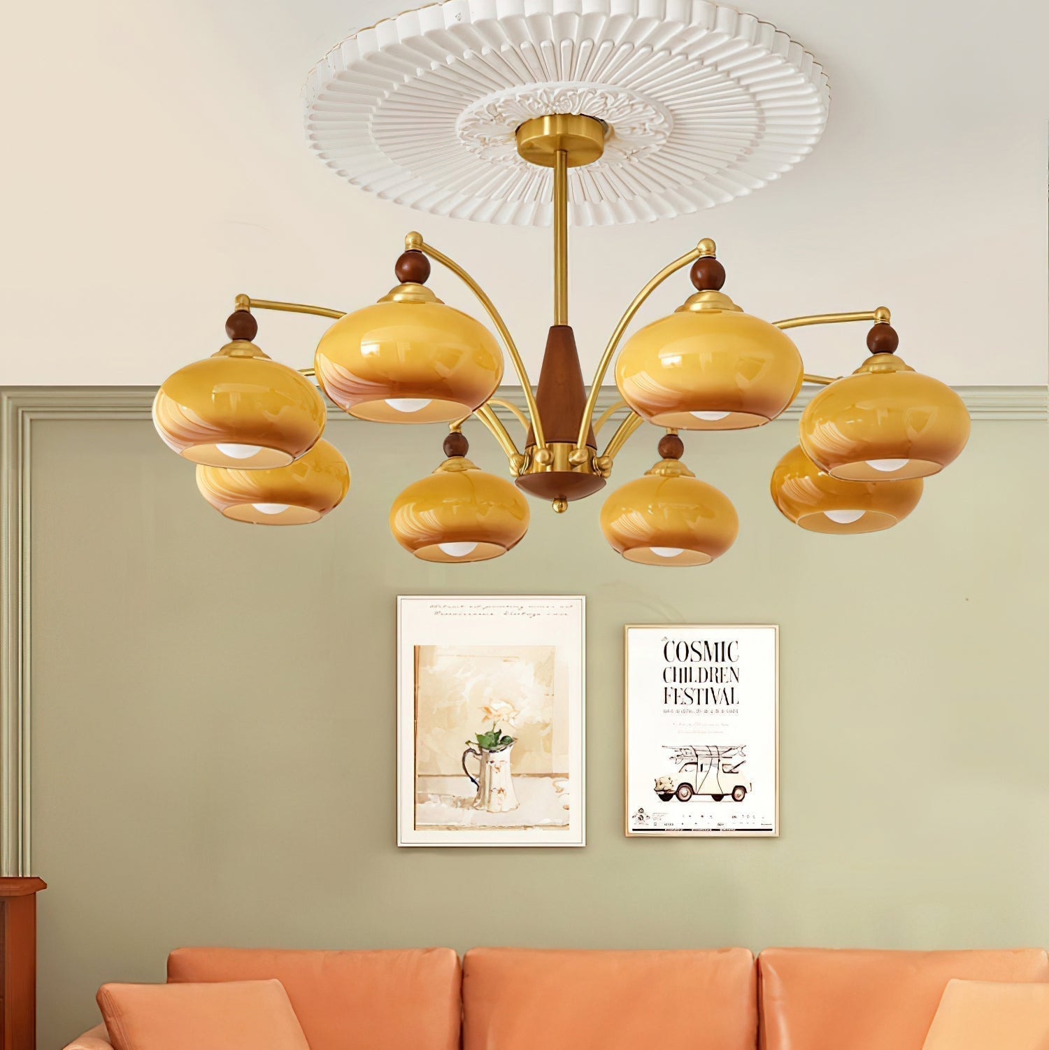 Freyza | Kronleuchter – Retro-Esszimmer und Wohnzimmer