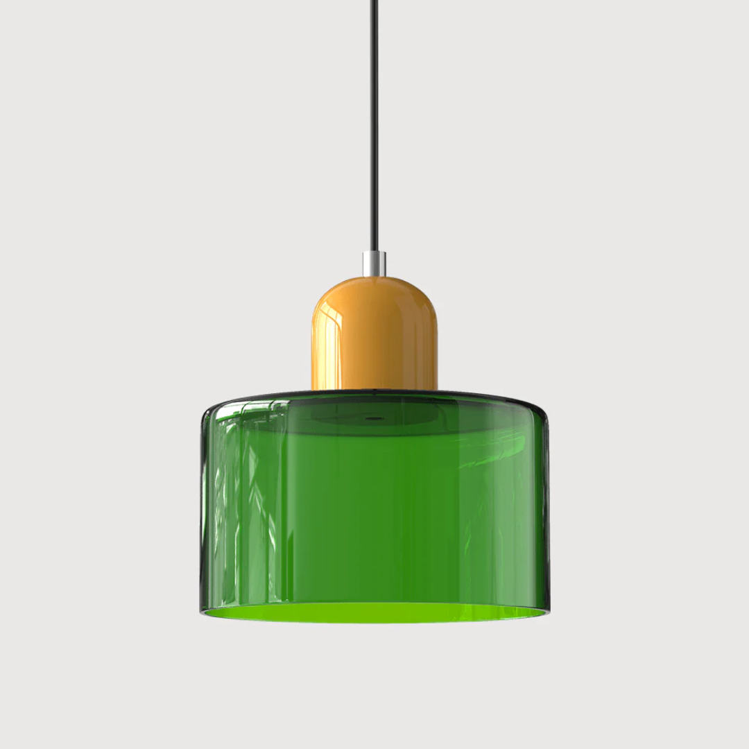 Retro Hanging Lamp | Adjustable Glass Pendant Light with Warm Glow | Stylish Kitchen Lighting for Cozy Interiors 11