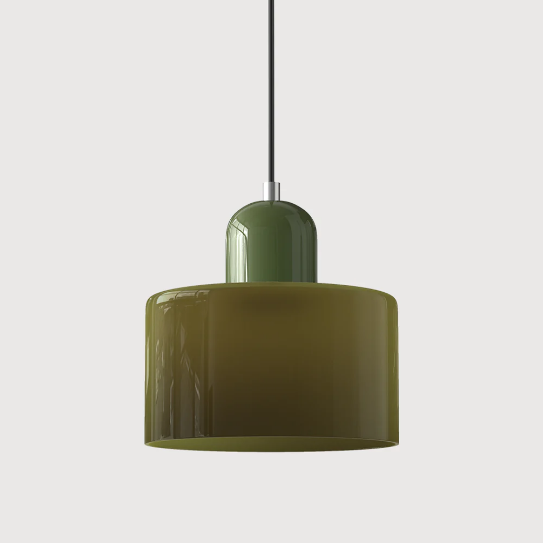 Retro Hanging Lamp | Adjustable Glass Pendant Light with Warm Glow | Stylish Kitchen Lighting for Cozy Interiors 12
