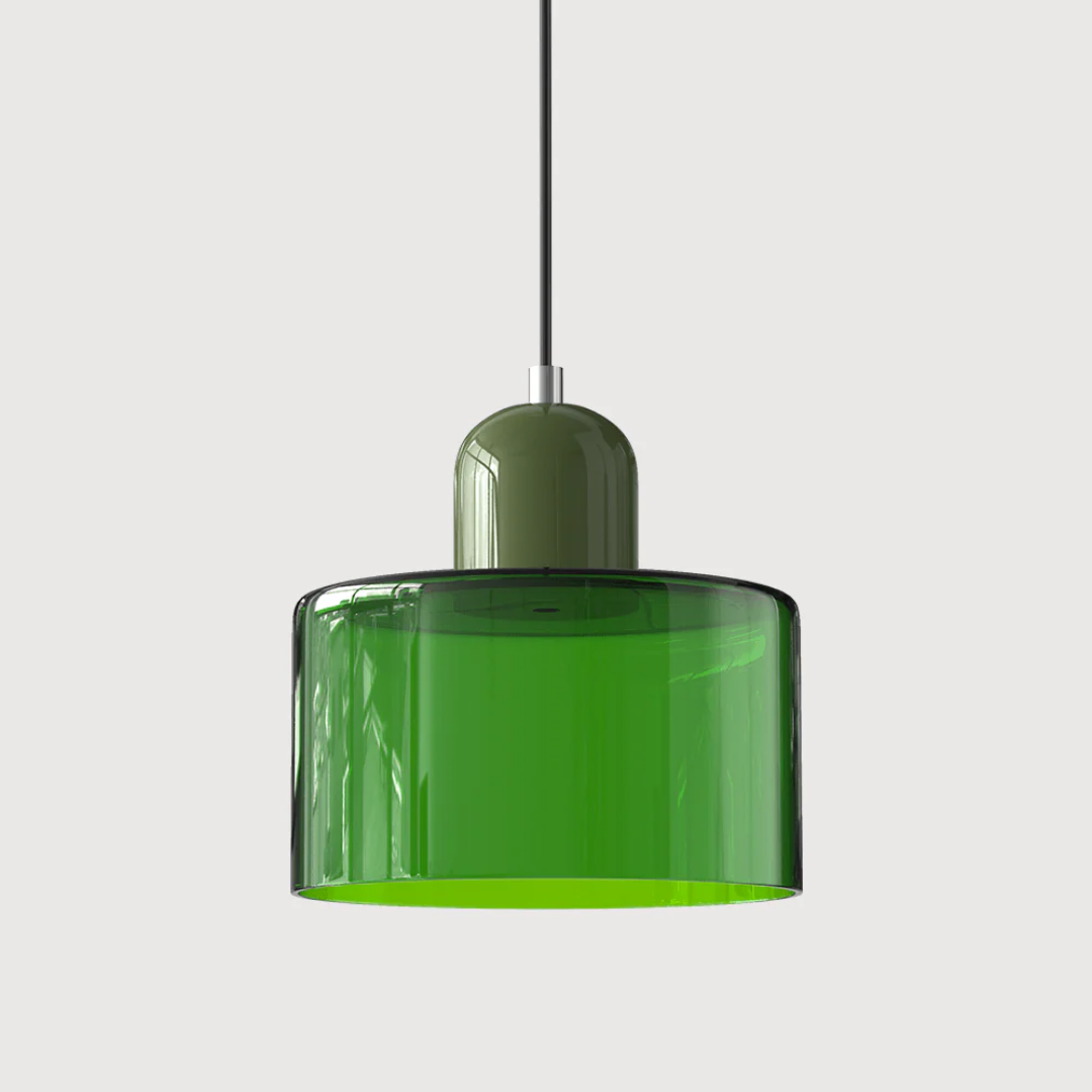 Retro Hanging Lamp | Adjustable Glass Pendant Light with Warm Glow | Stylish Kitchen Lighting for Cozy Interiors 14