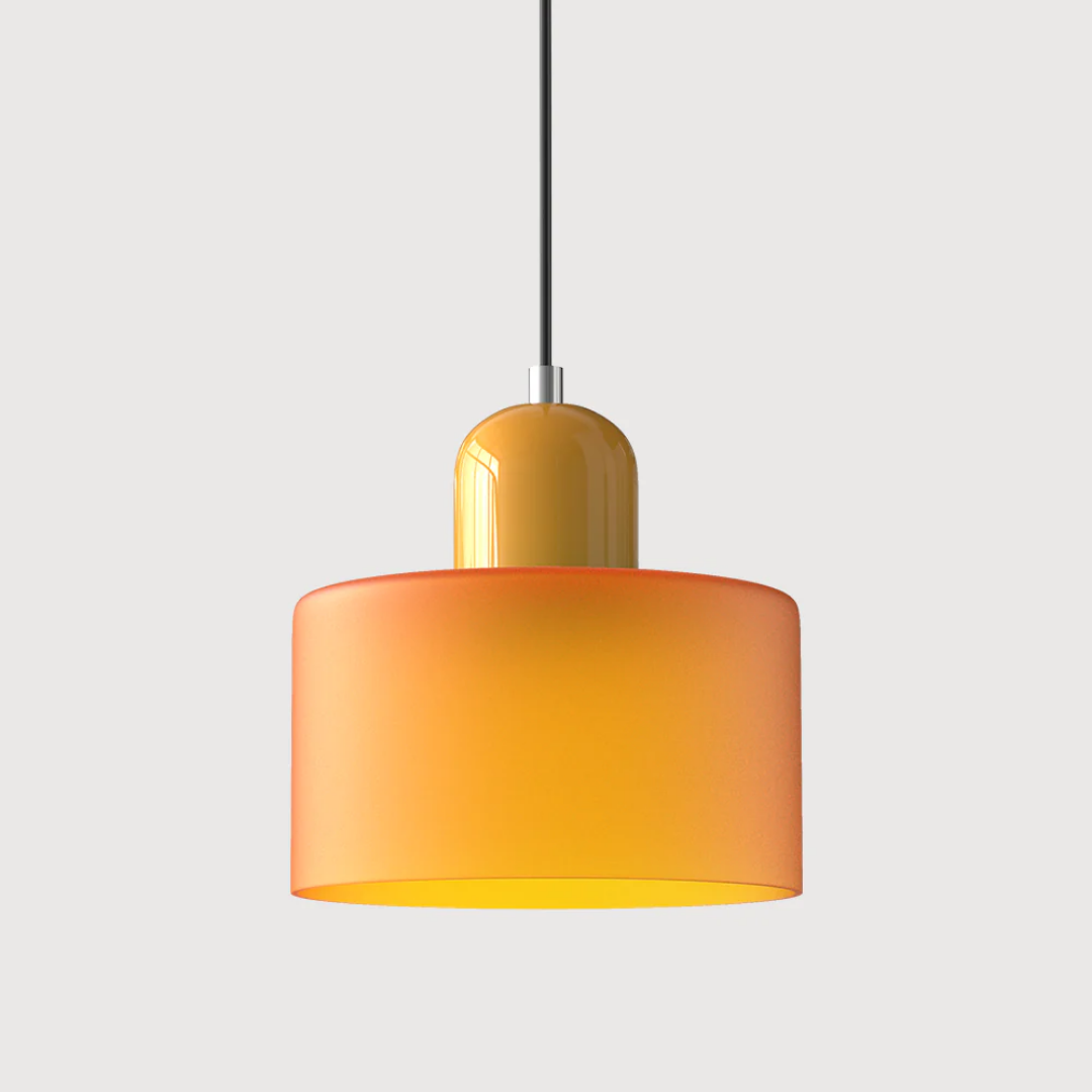 Retro Hanging Lamp | Adjustable Glass Pendant Light with Warm Glow | Stylish Kitchen Lighting for Cozy Interiors 9