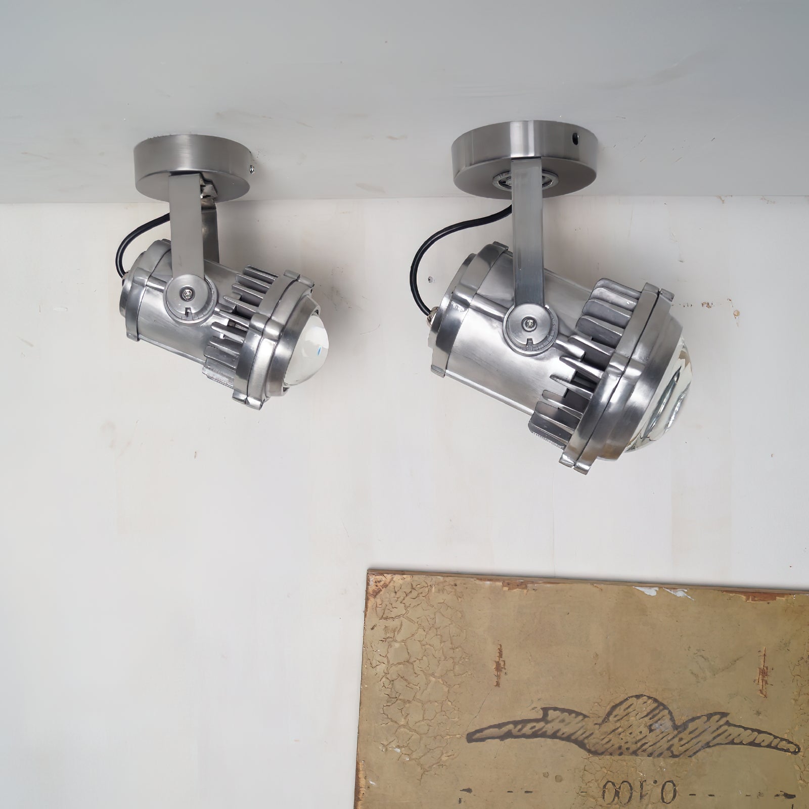 Freyza | Ivinan Retro Industrial Glass Ceiling Light – Industrial Bedroom Living Room