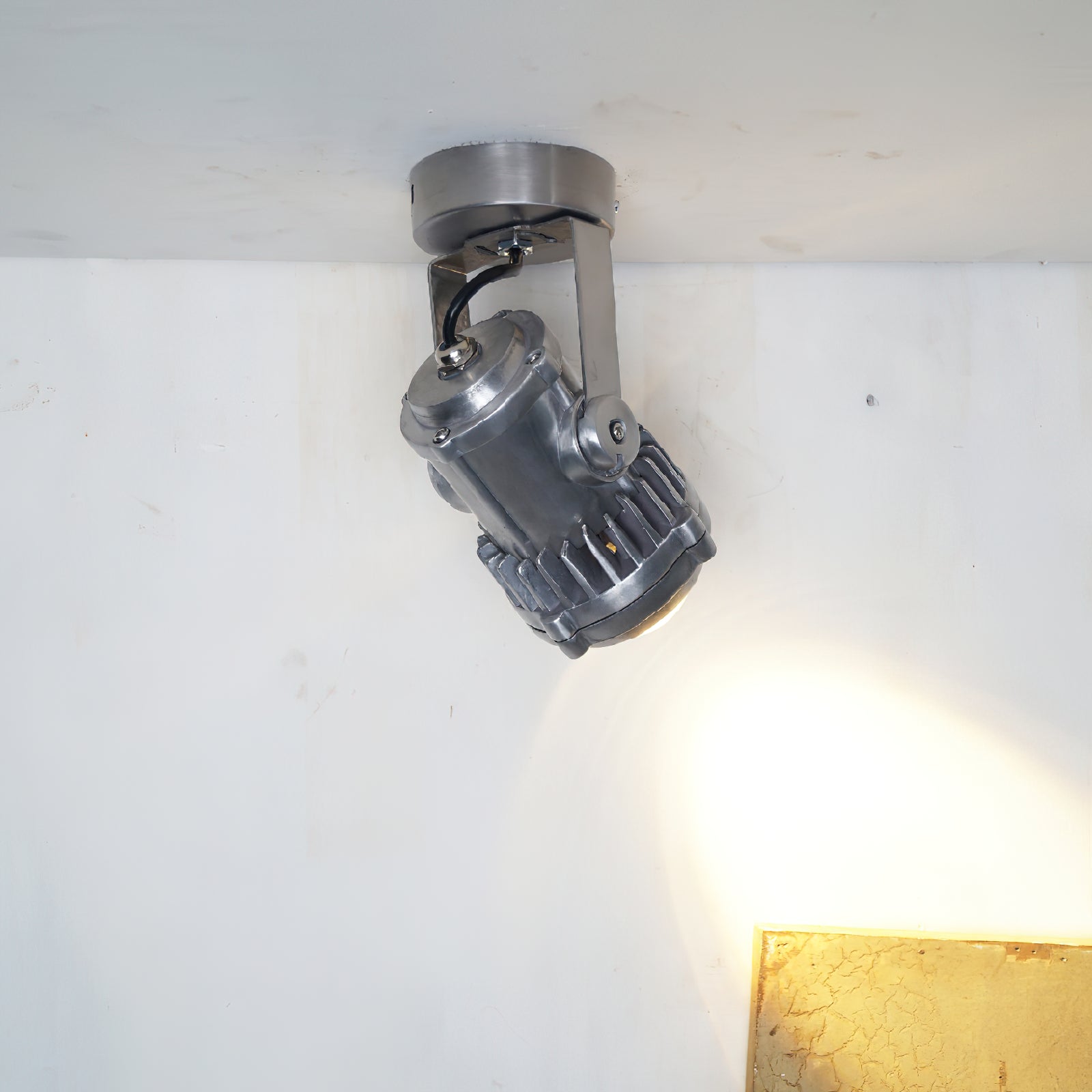 Freyza | Ivinan Retro Industrial Glass Ceiling Light – Industrial Bedroom Living Room