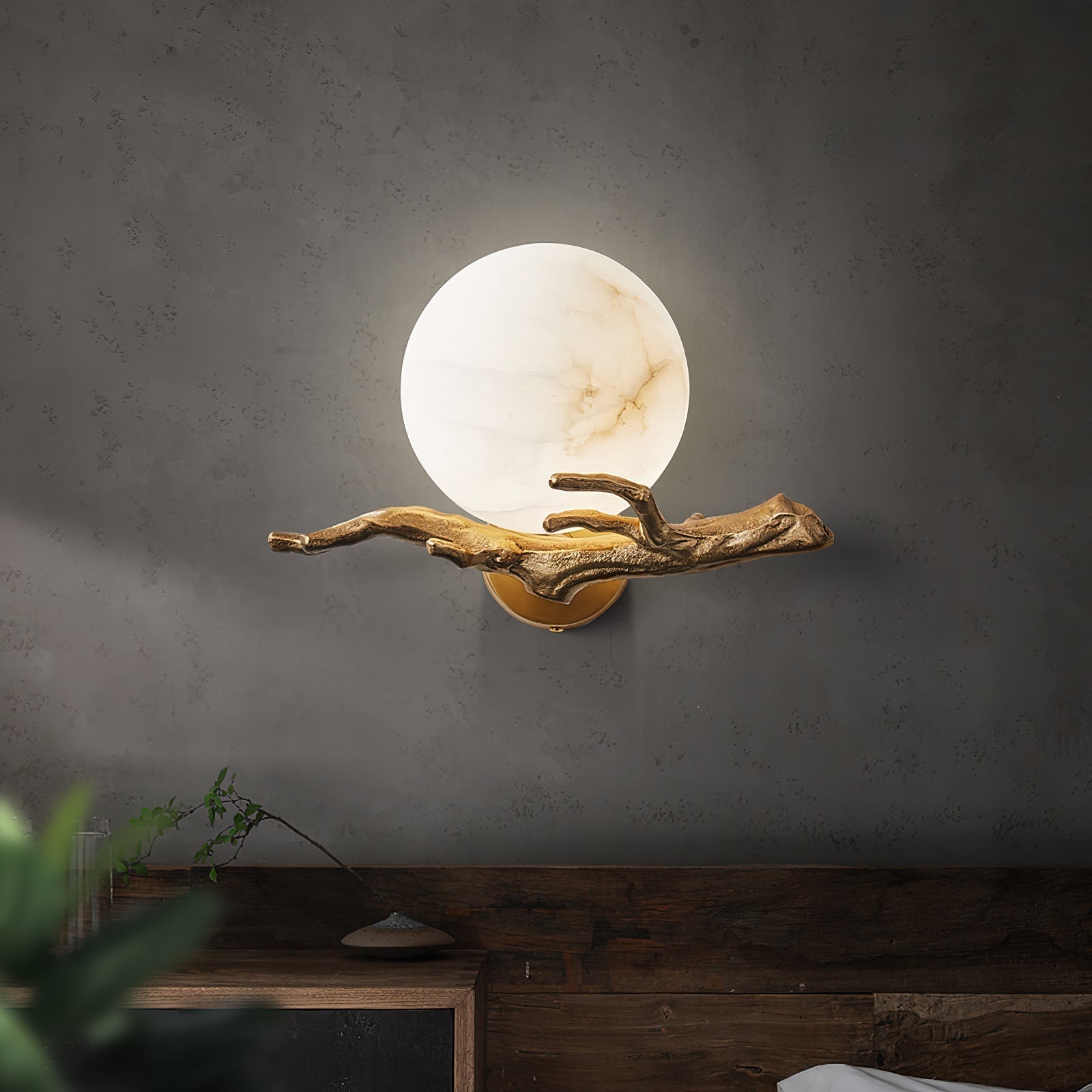 Freyza | Ormirara Retro-Zweige-Wandleuchte – Retro-Schlafzimmer-Flur