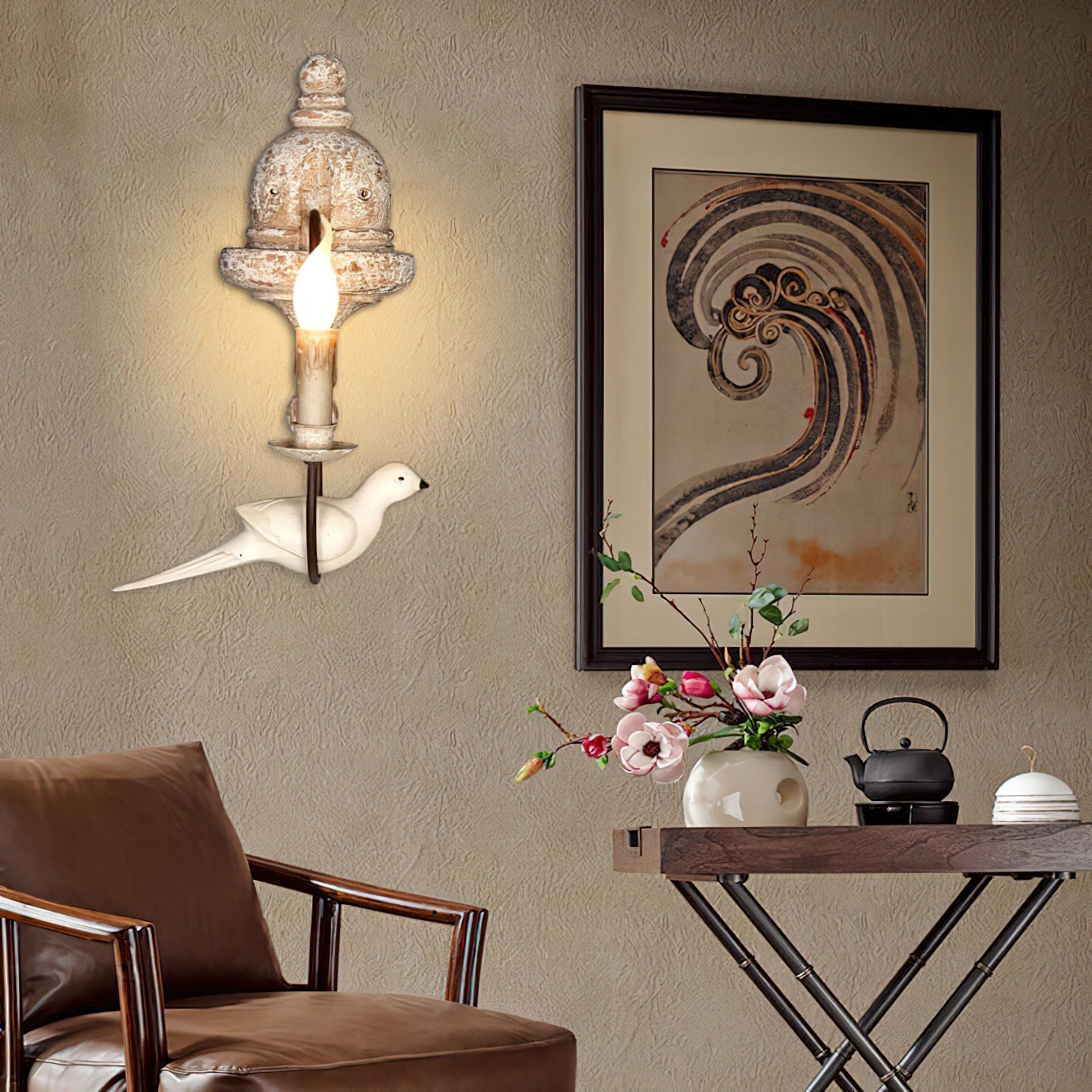 Freyza | Syraean Vintage Retro Wood Wall Light – Vintage Bedroom Hallway