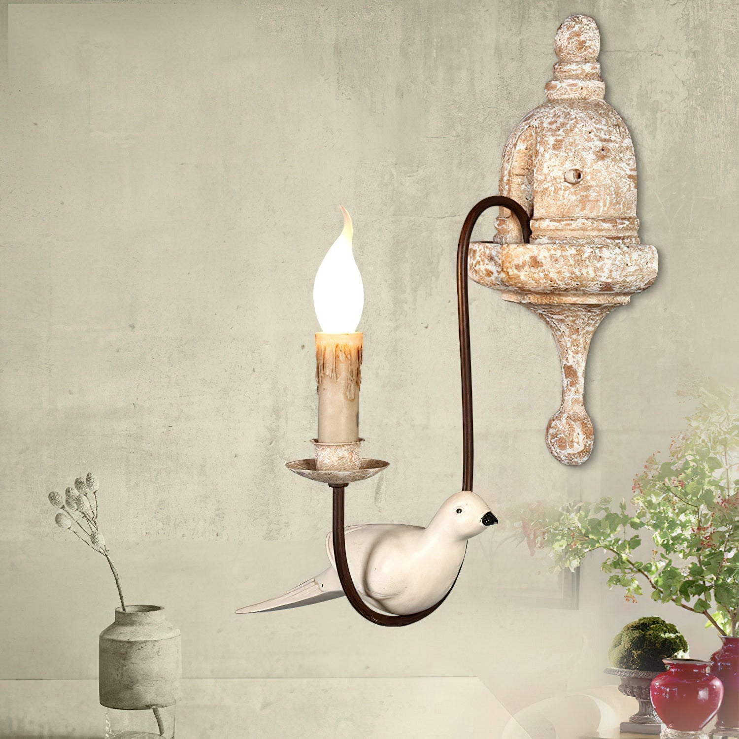 Freyza | Syraean Vintage Retro Wood Wall Light – Vintage Bedroom Hallway