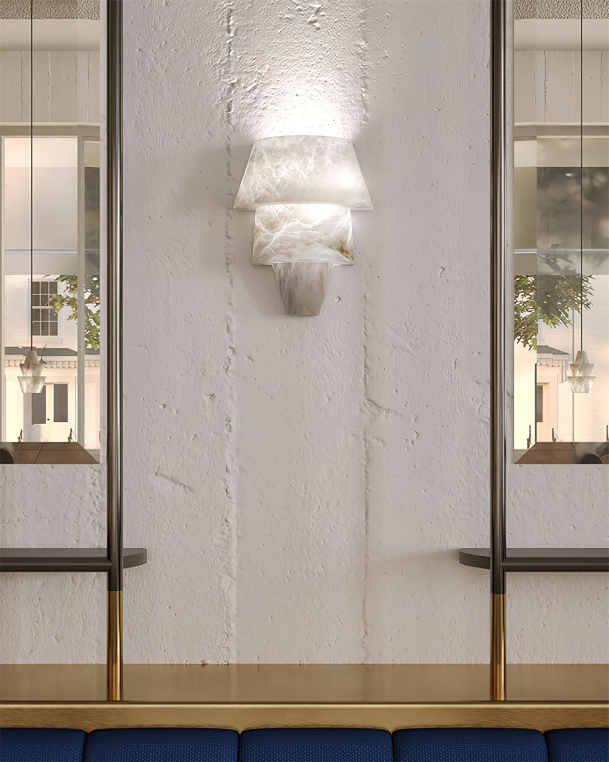 Freyza | Elyon élégante applique murale intérieure blanche – chambre, salon