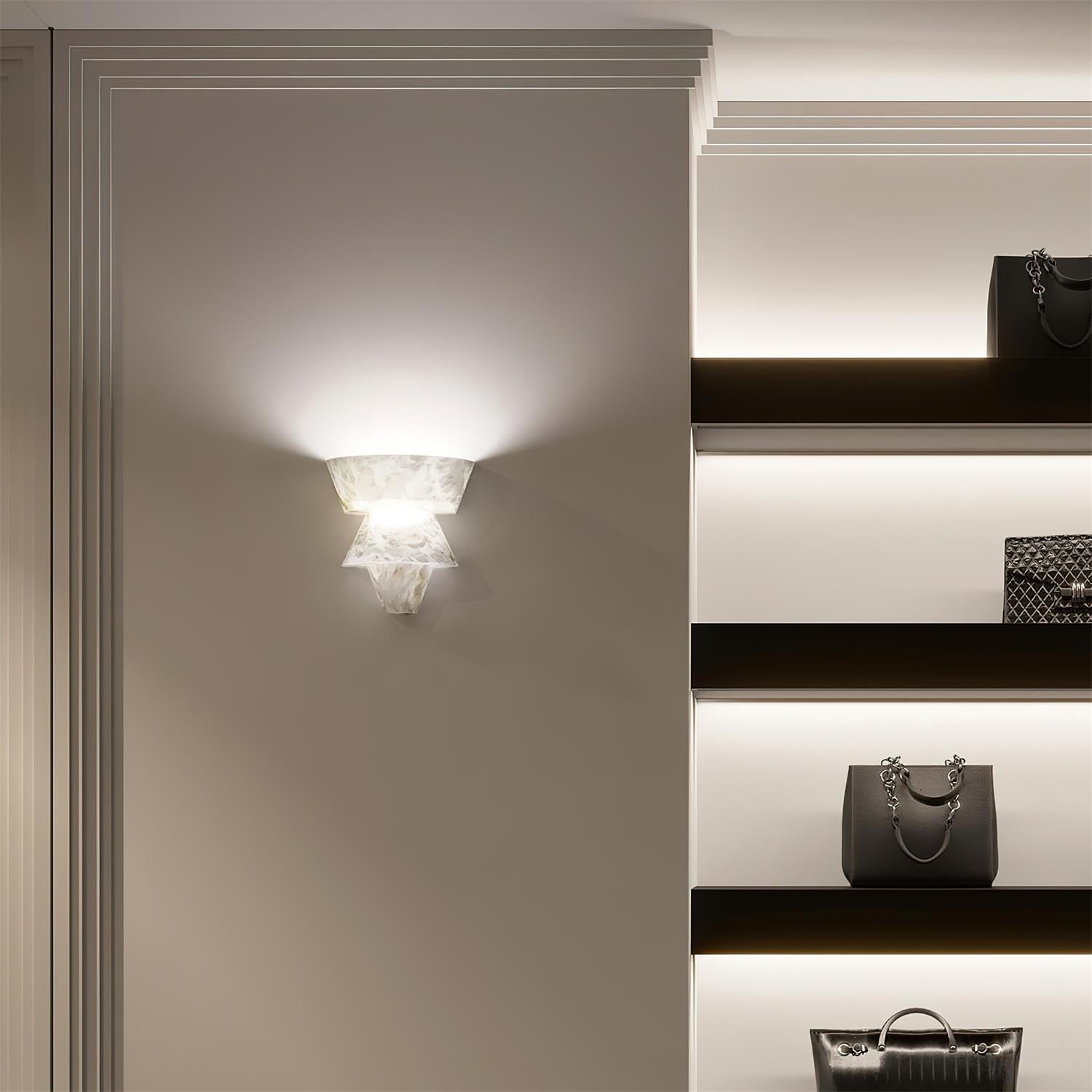 Freyza | Elyon élégante applique murale intérieure blanche – chambre, salon