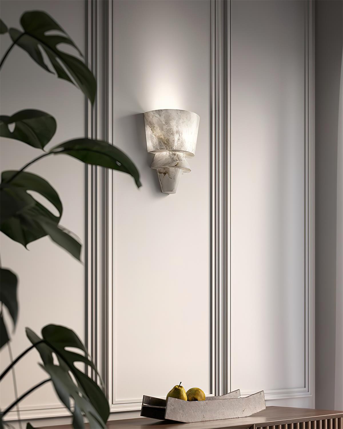Freyza | Elyon élégante applique murale intérieure blanche – chambre, salon