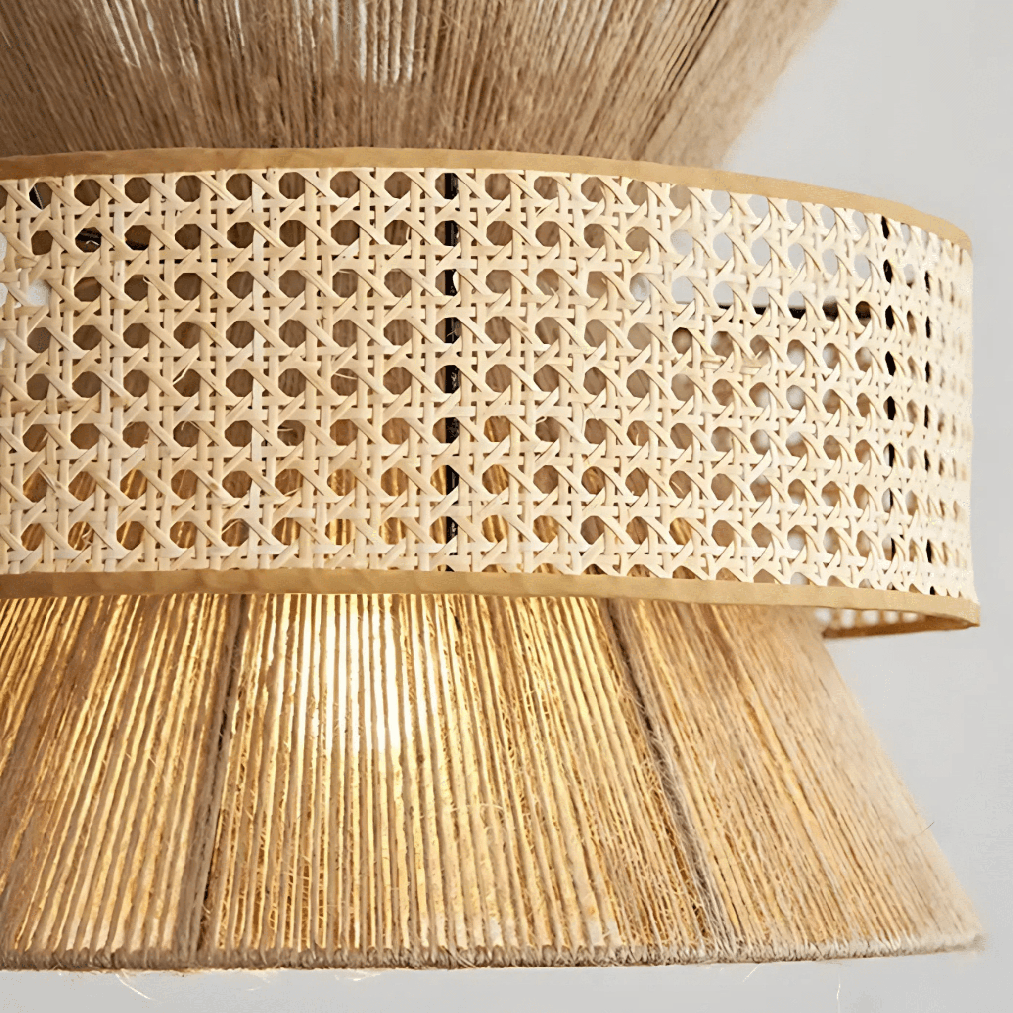 Freyza - RivieraGlow | Elegant Coastal Rattan Pendant Light for Kitchen Decor