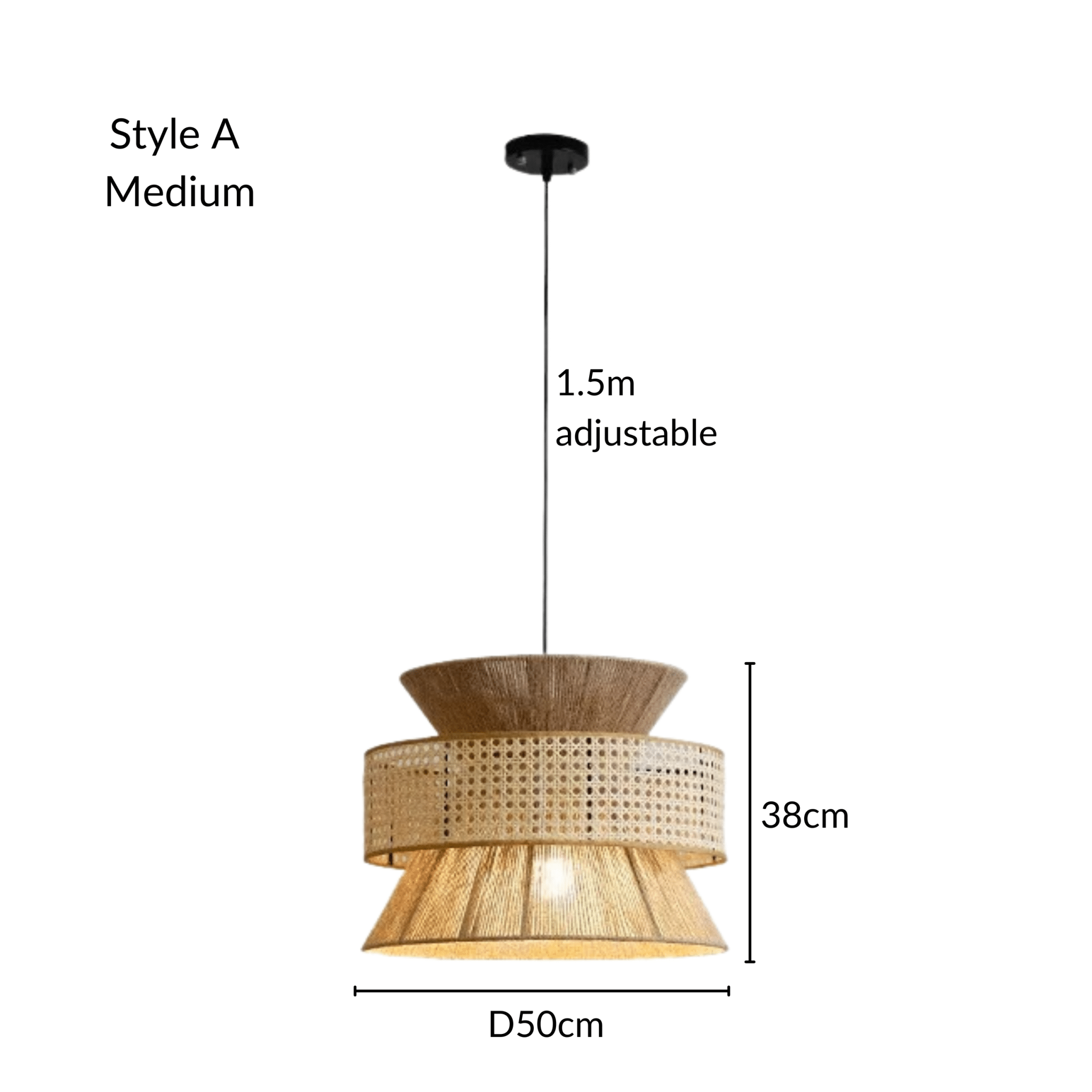 Freyza - RivieraGlow | Elegant Coastal Rattan Pendant Light for Kitchen Decor