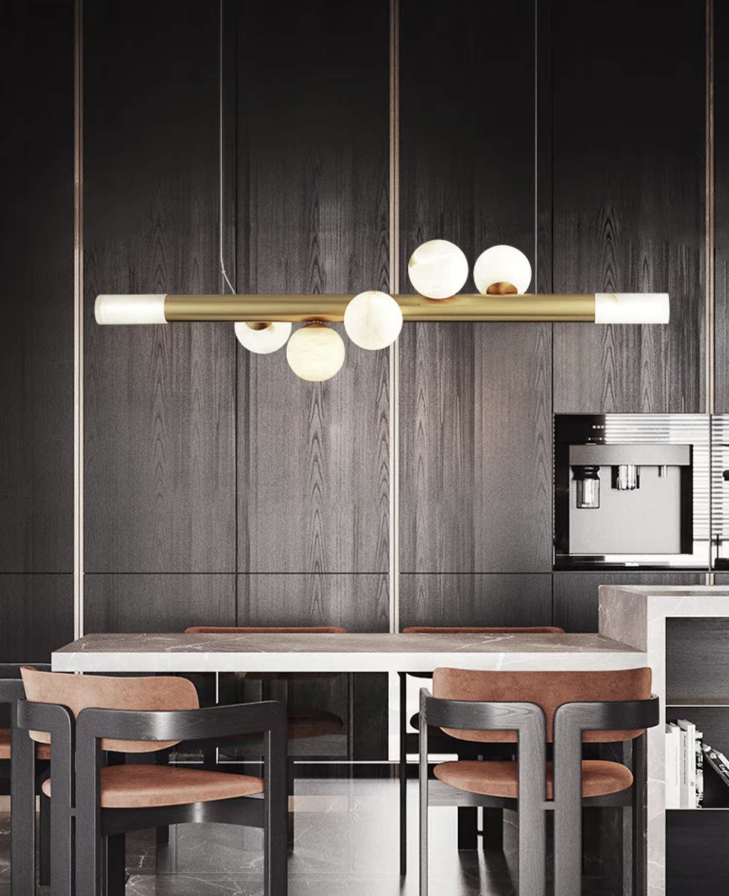 Freyza | Avaros Alabaster Pendant Pendant Light – Kitchen Dining Room