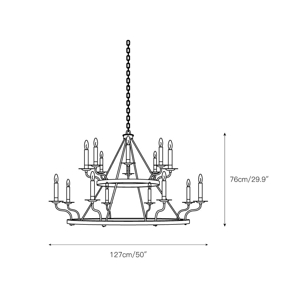 Freyza | Virinira Vintage Industrial Chandelier – Industrial Dining Room Living Room