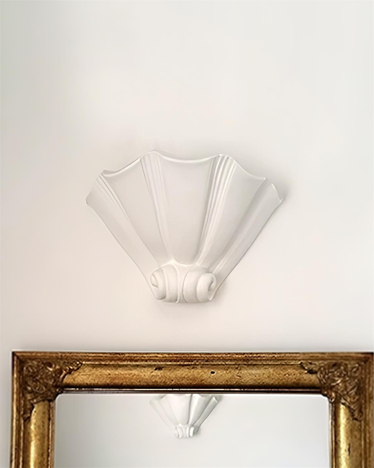 Freyza | Ysola, applique murale intérieure blanche en plâtre blanc – chambre, salon