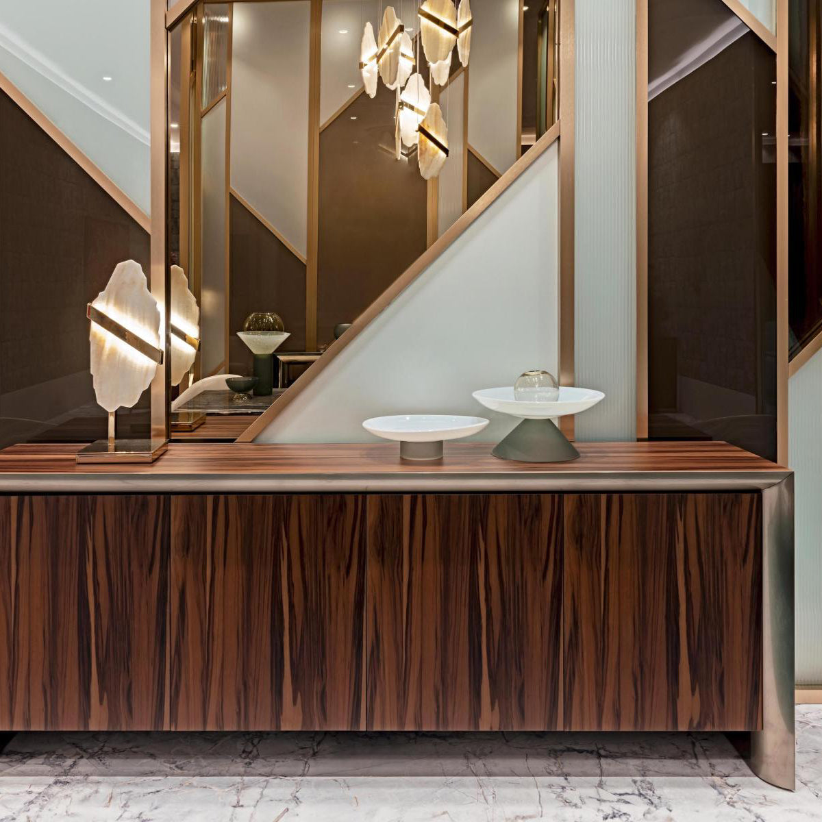 Freyza | Olraeos Elegance Rock Chandelier – Dining Room Living Room