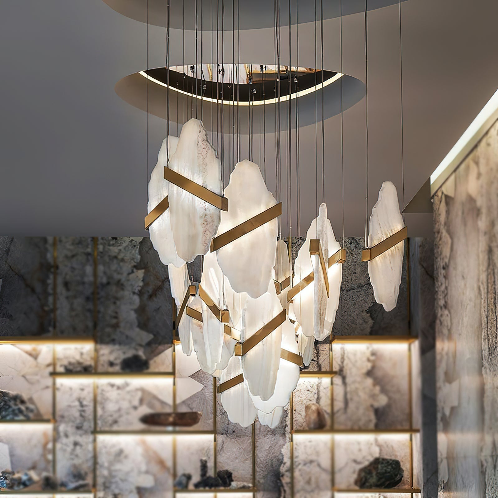 Freyza | Olraeos Elegance Rock Chandelier – Dining Room Living Room