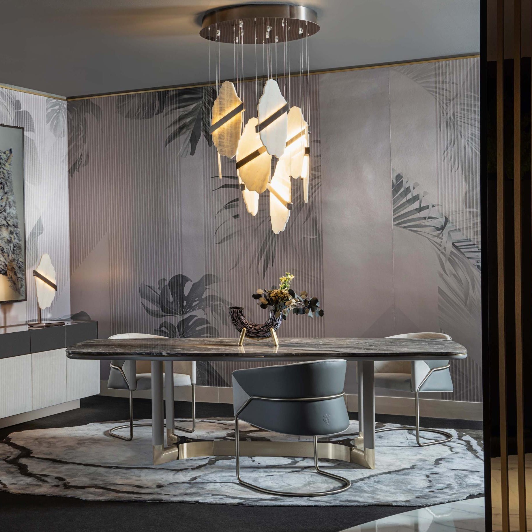 Freyza | Olraeos Elegance Rock Chandelier – Dining Room Living Room