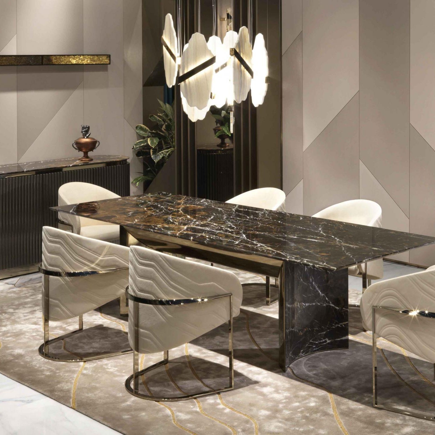 Freyza | Olraeos Elegance Rock Chandelier – Dining Room Living Room