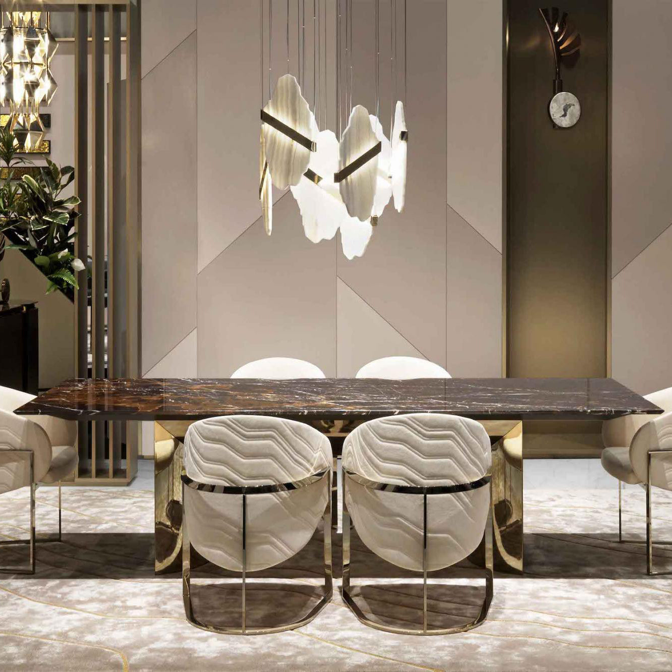Freyza | Olraeos Elegance Rock Chandelier – Dining Room Living Room