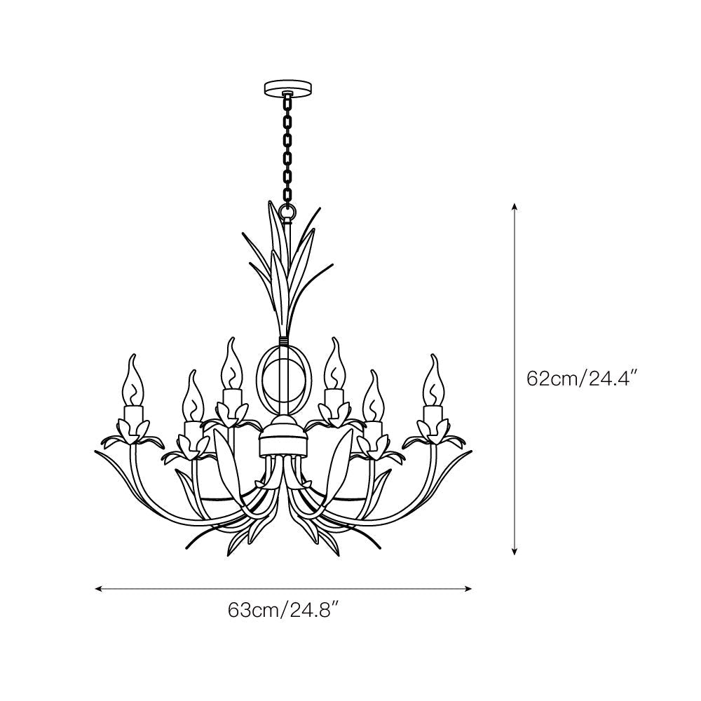 Freyza | Zamarir Vintage Industrial 6-Light Chandelier – Industrial Dining Room Living Room