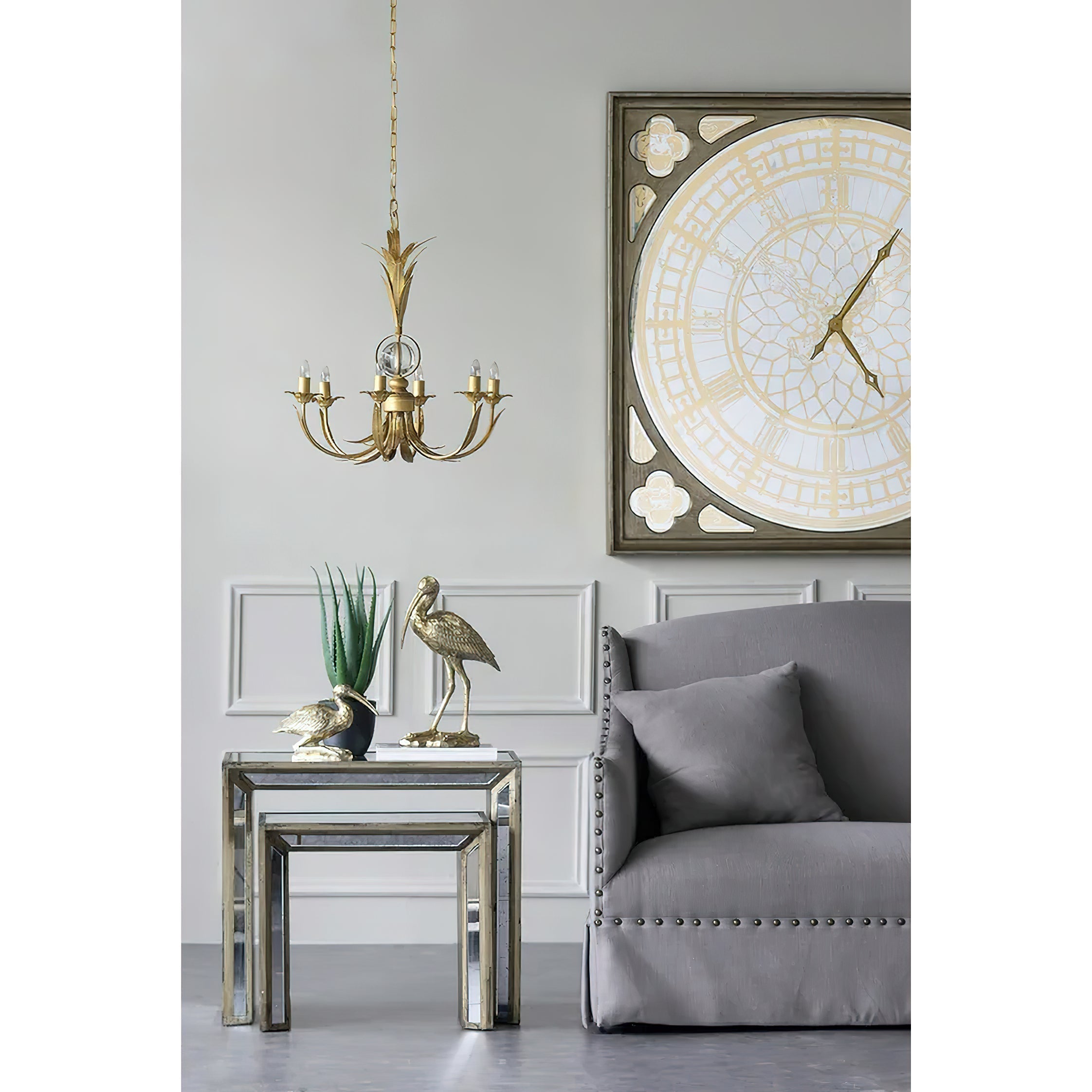 Freyza | Zamarir Vintage Industrial 6-Light Chandelier – Industrial Dining Room Living Room