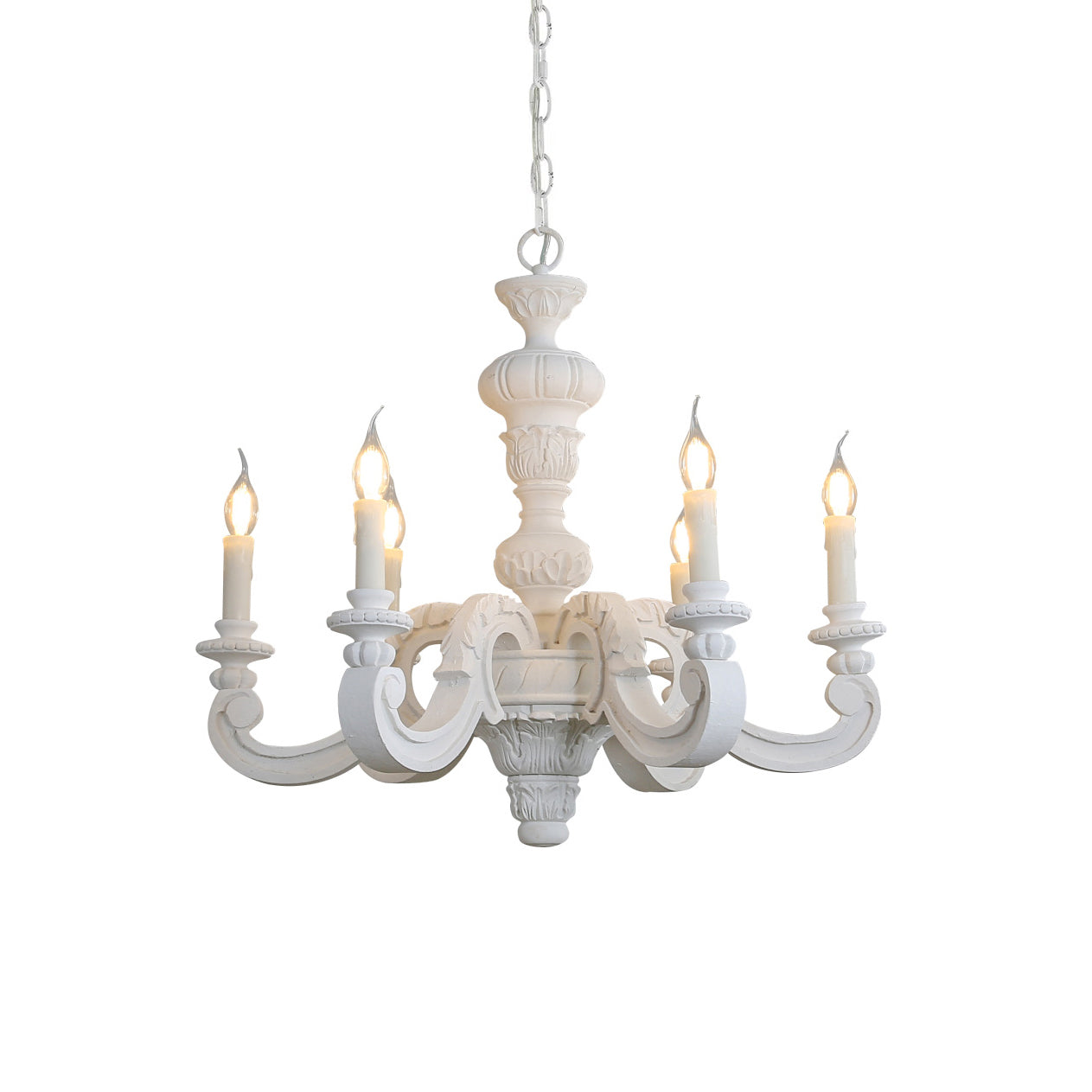 Freyza | Olrinila Roman Pillar Wood Chandelier – Dining Room Living Room