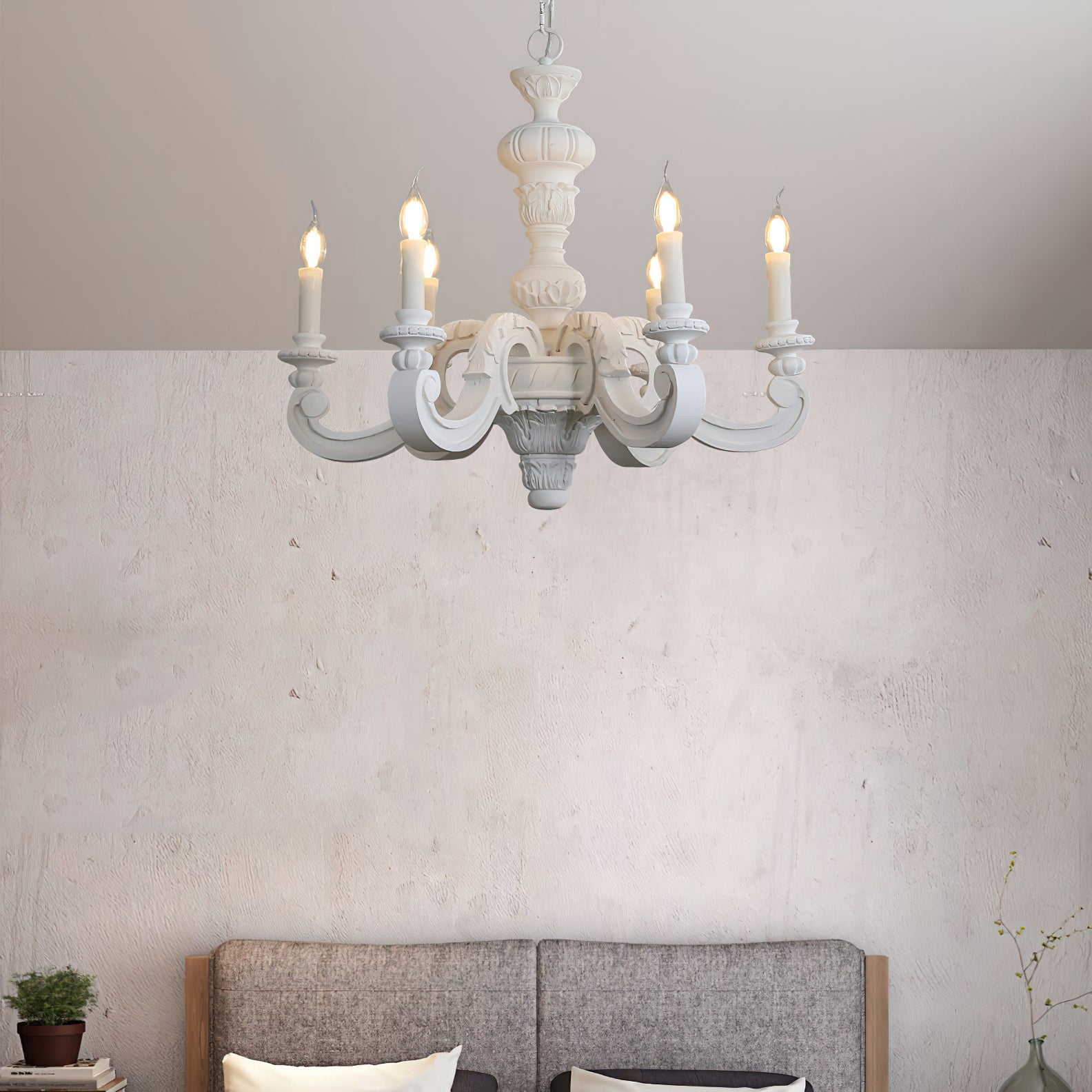 Freyza | Olrinila Roman Pillar Wood Chandelier – Dining Room Living Room