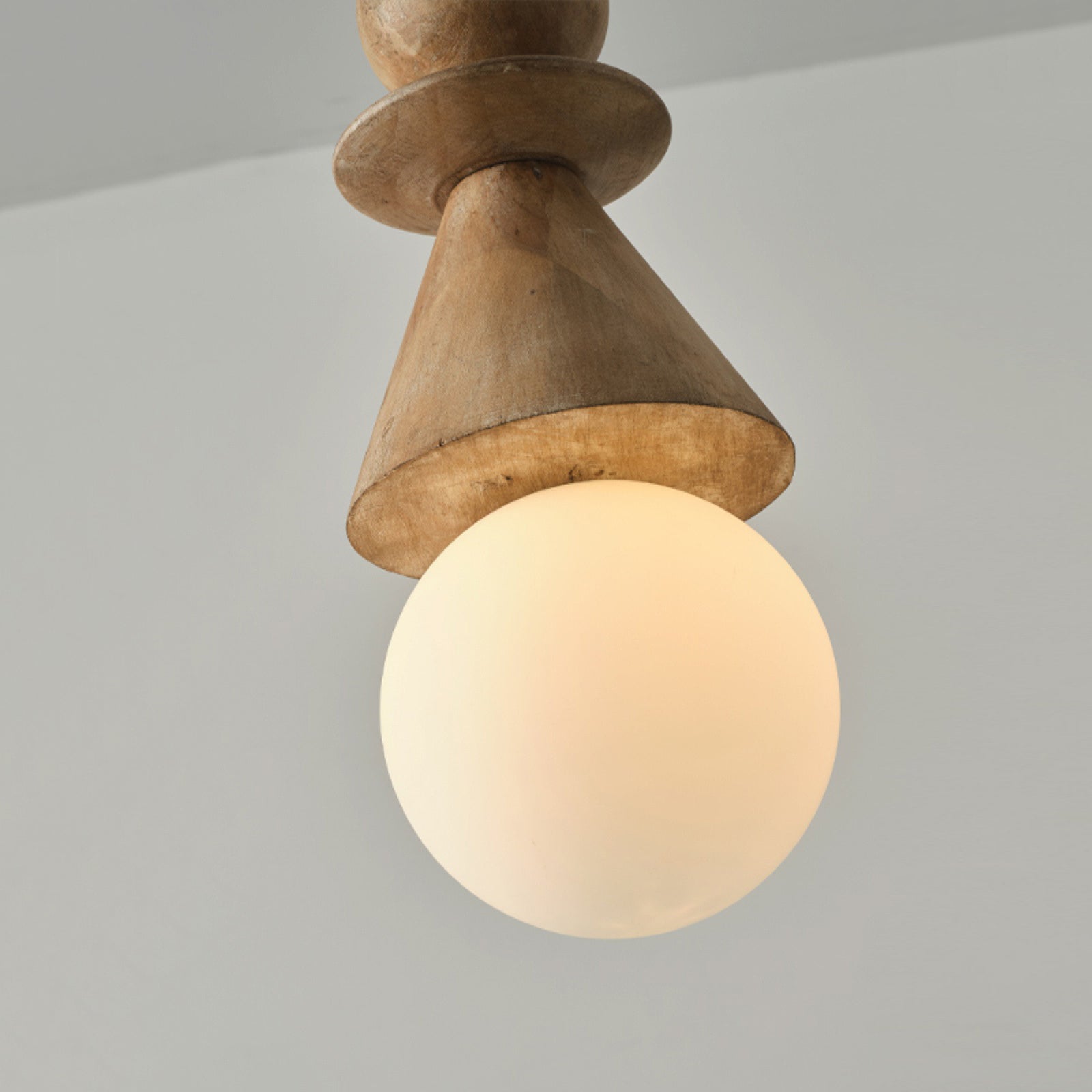 Freyza | Aphais Rook Wooden Glass Wood Pendant Light – Kitchen Dining Room