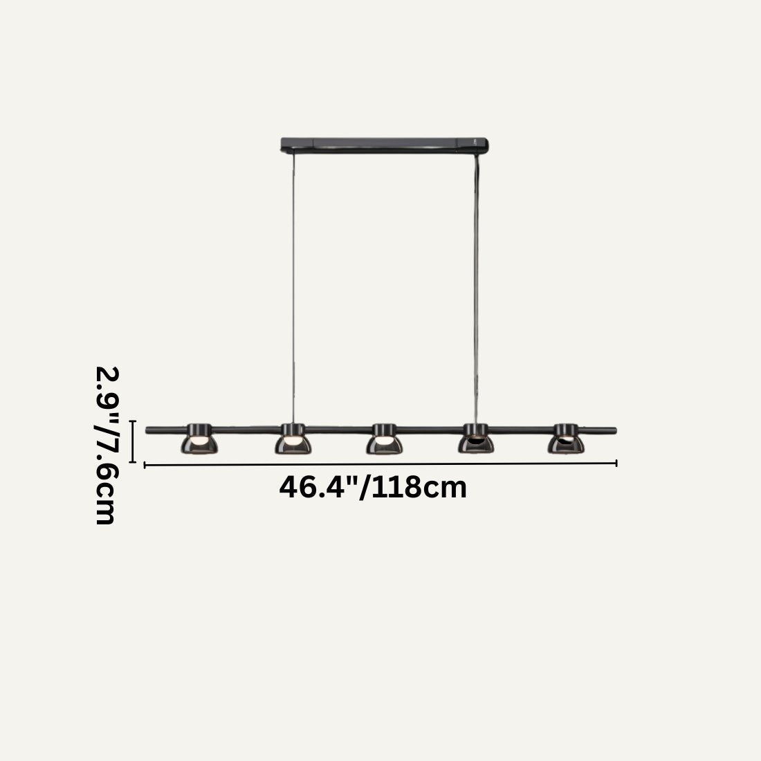 Freyza - Elegant Modern Metal and Glass Chandelier