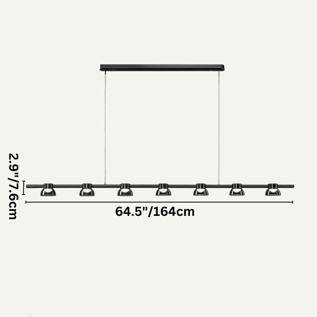 Freyza - Elegant Modern Metal and Glass Chandelier