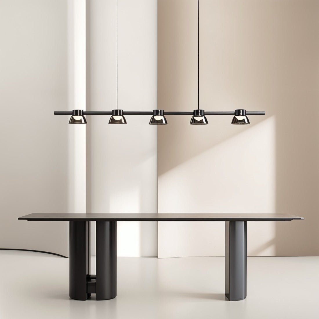 Freyza - Elegant Modern Metal and Glass Chandelier