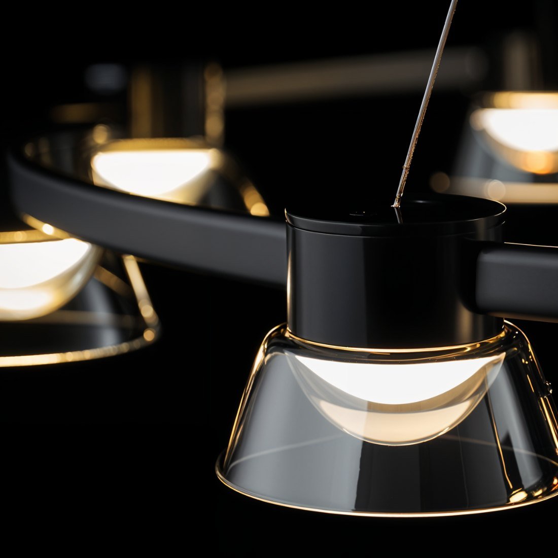 Freyza - Elegant Modern Metal and Glass Chandelier