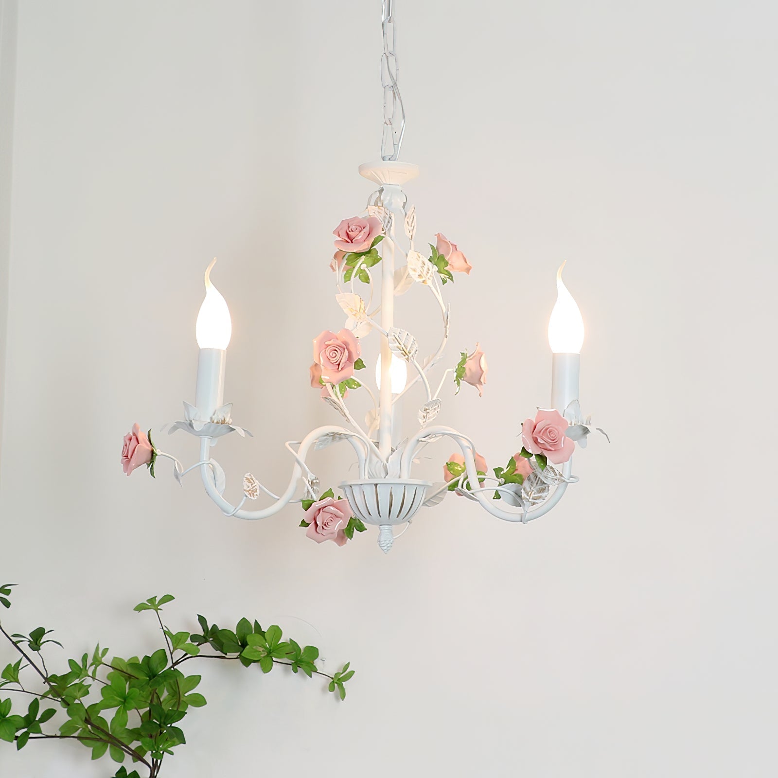 Freyza | Evelisse Lustre blanc vintage blanc – Salle à manger et salon vintage