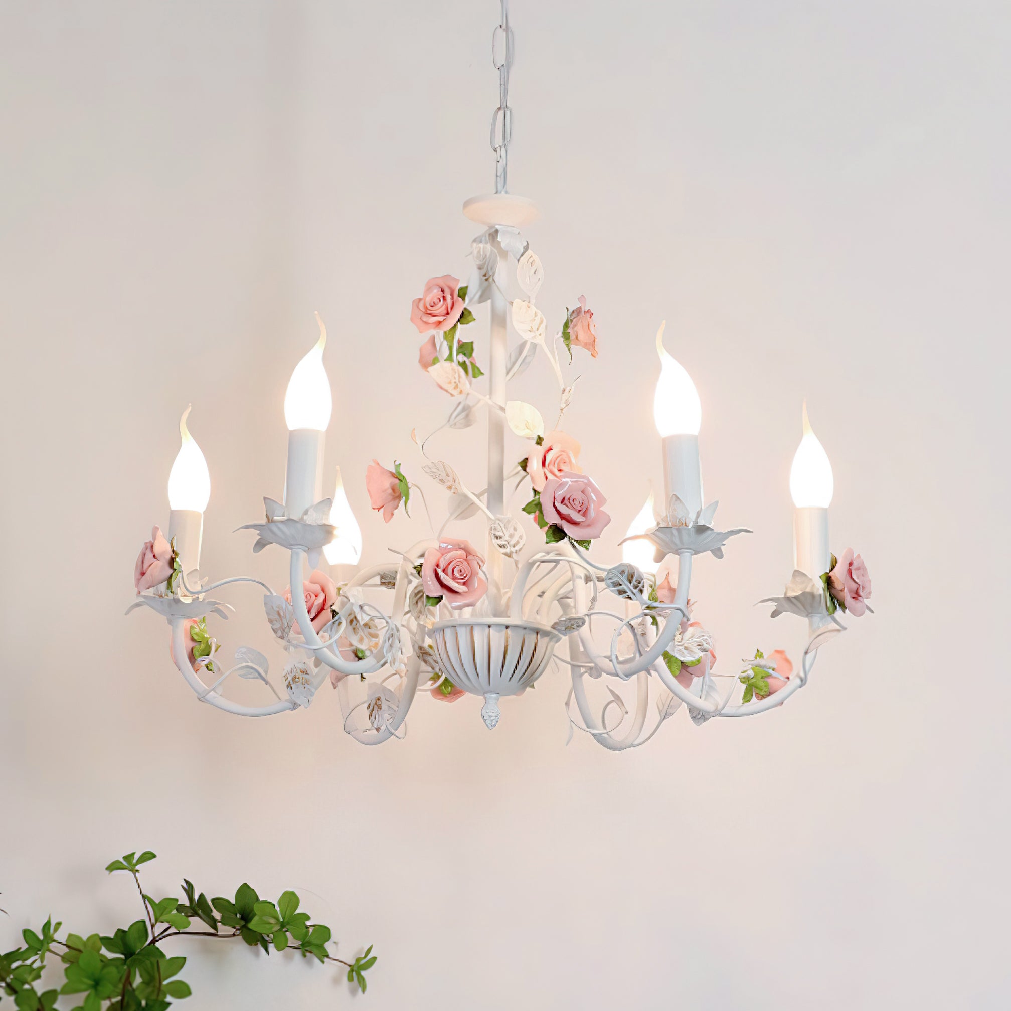 Freyza | Evelisse Lustre blanc vintage blanc – Salle à manger et salon vintage