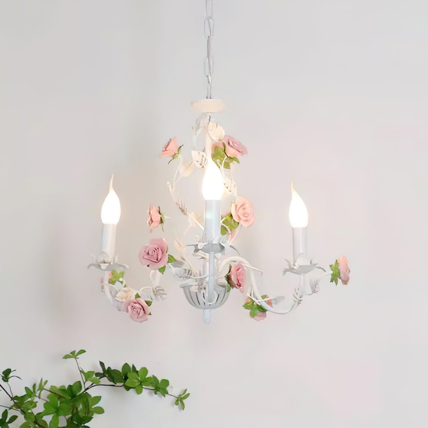 Freyza | Evelisse Lustre blanc vintage blanc – Salle à manger et salon vintage