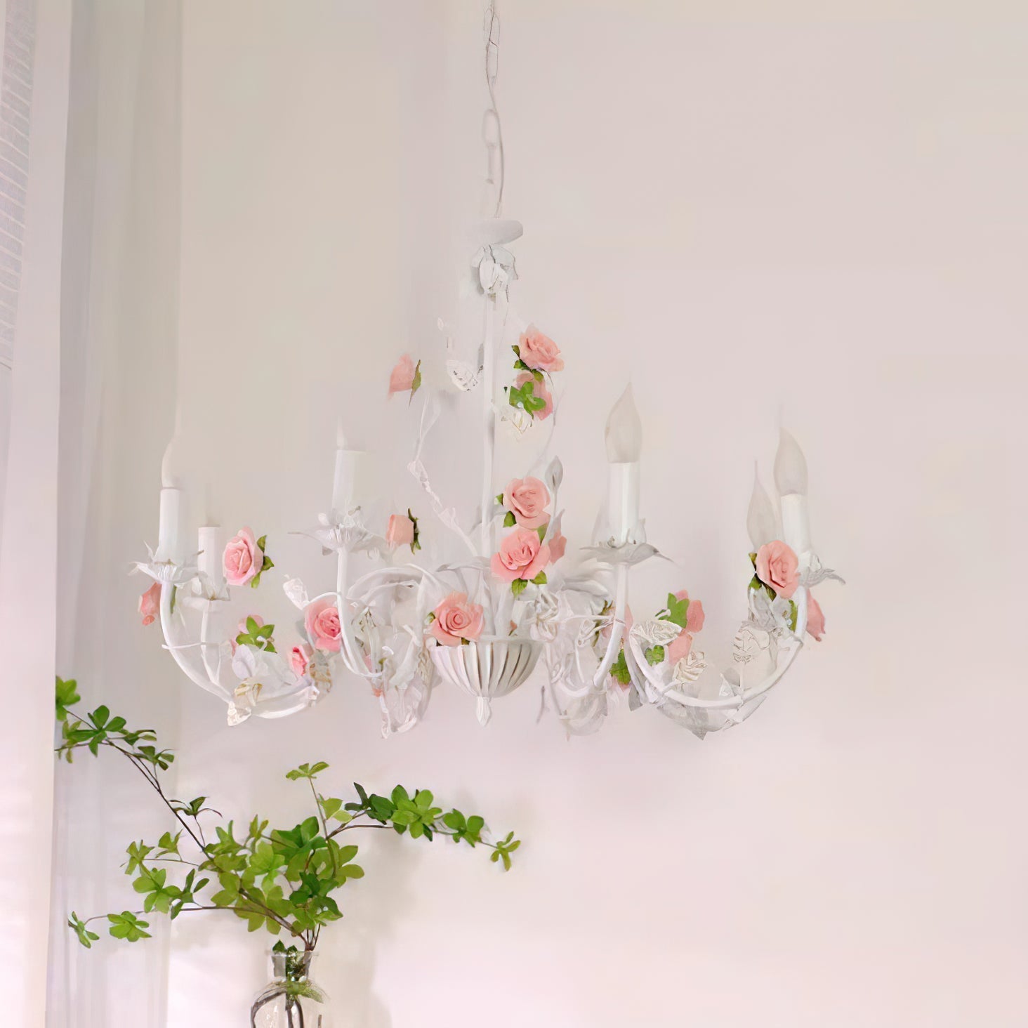 Freyza | Evelisse Lustre blanc vintage blanc – Salle à manger et salon vintage